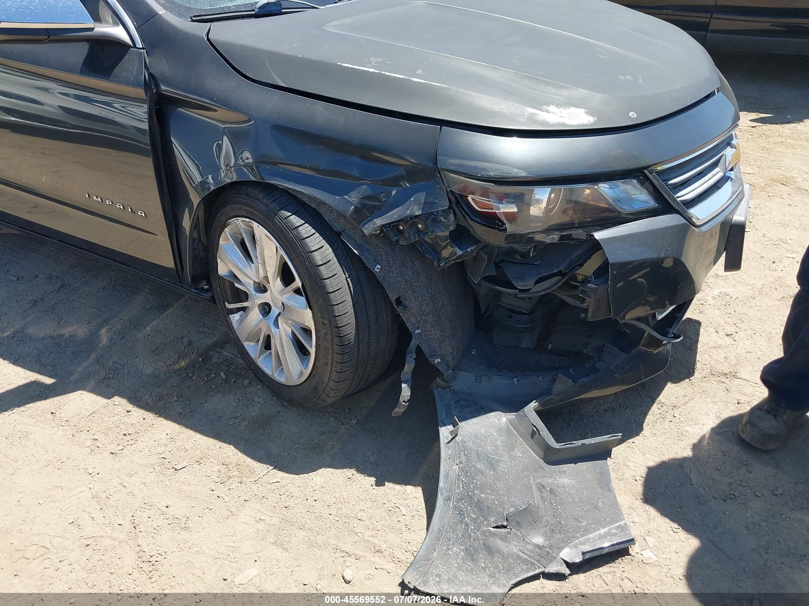2015 Chevrolet Impala Ls Gray vin: 1G11Z5SL5FU127920