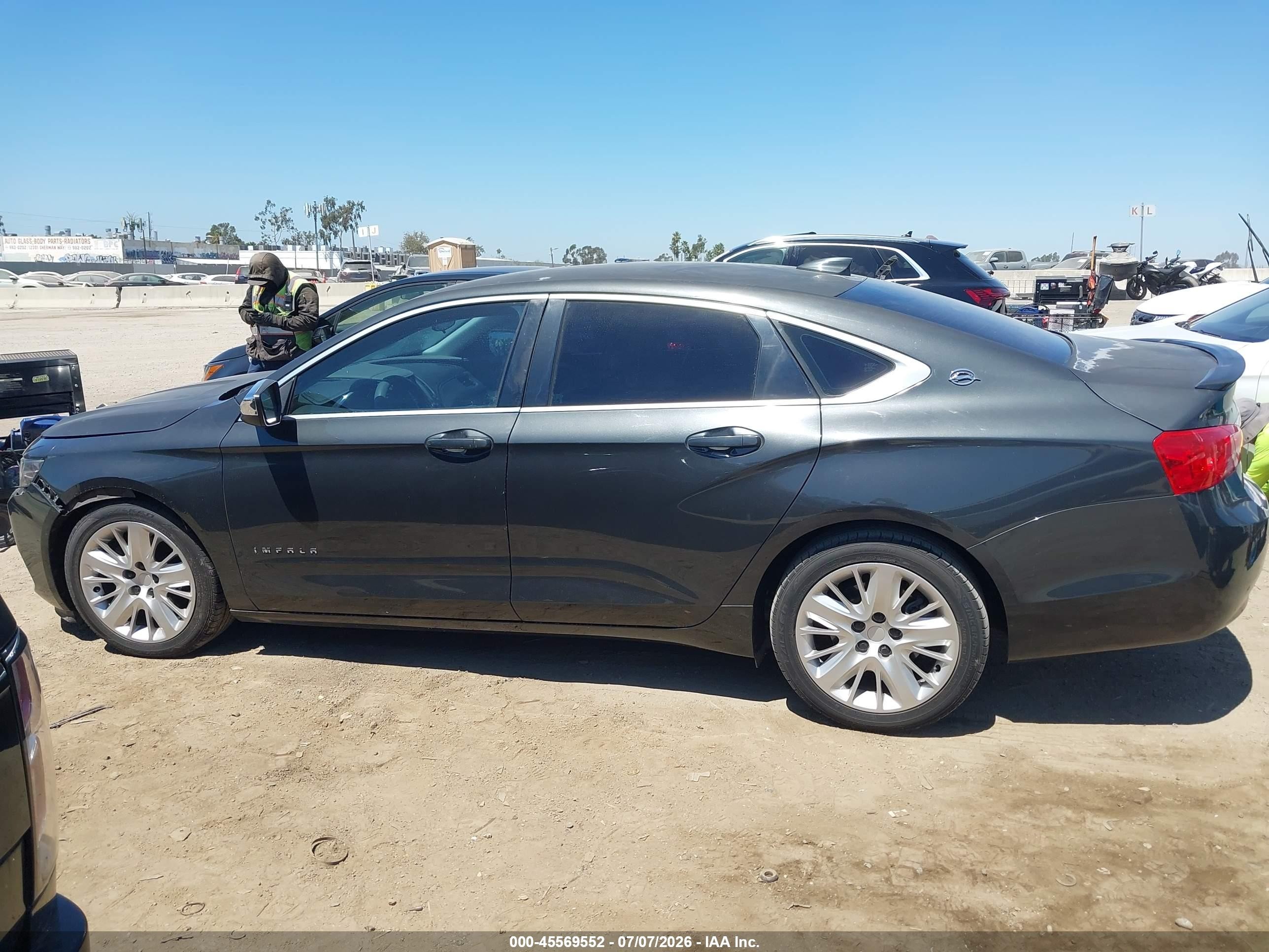 2015 Chevrolet Impala Ls Gray vin: 1G11Z5SL5FU127920