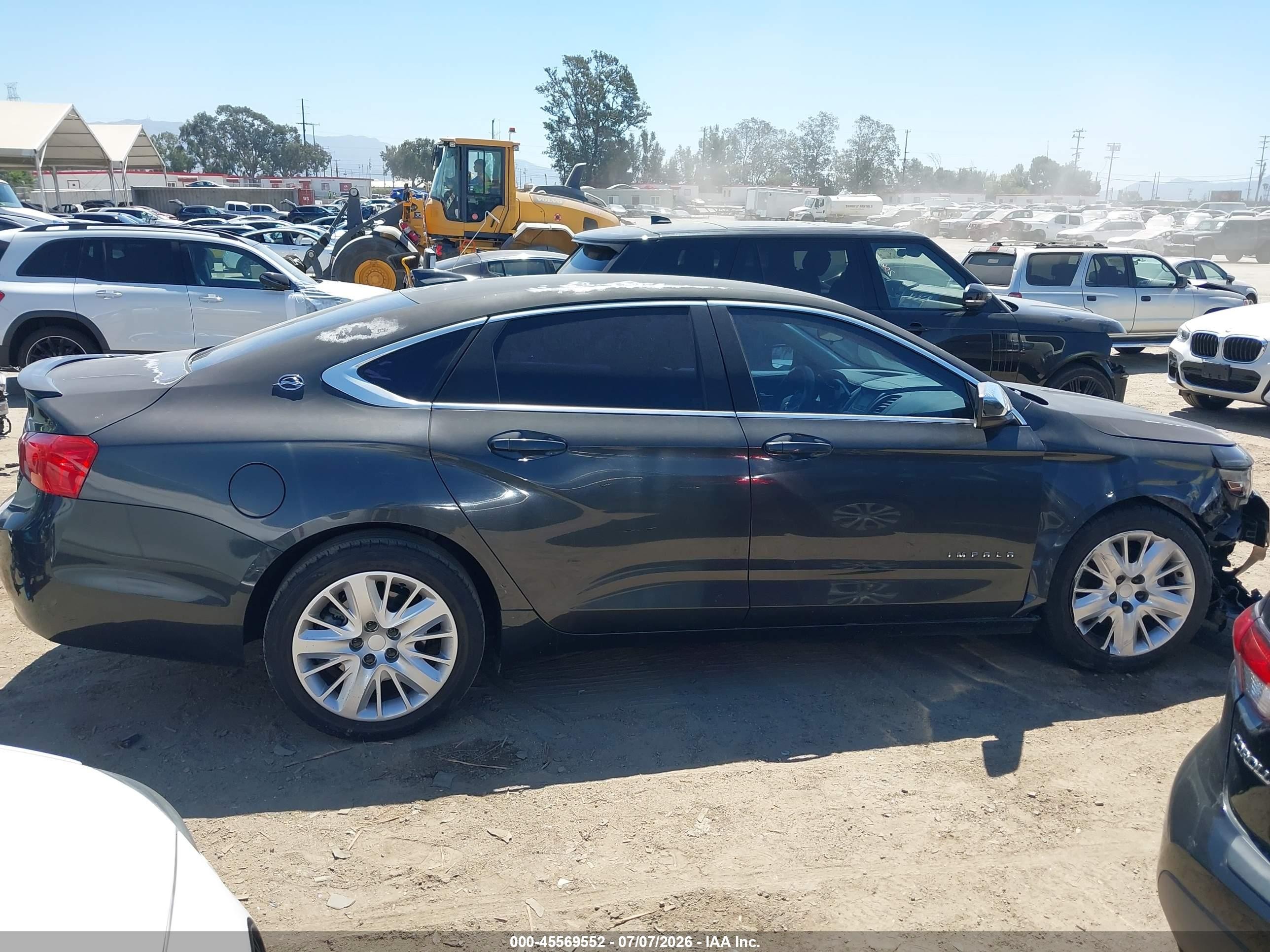 2015 Chevrolet Impala Ls Gray vin: 1G11Z5SL5FU127920