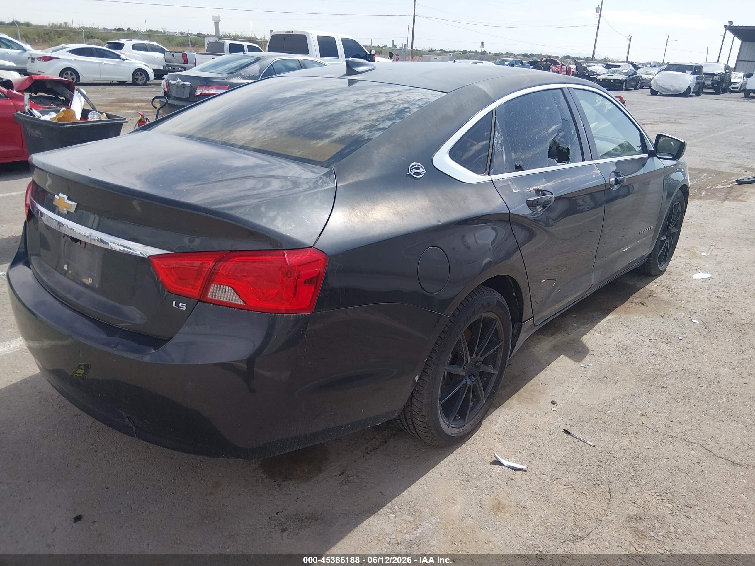 2015 Chevrolet Impala Ls Черный vin: 1G11Z5SL6FU111550
