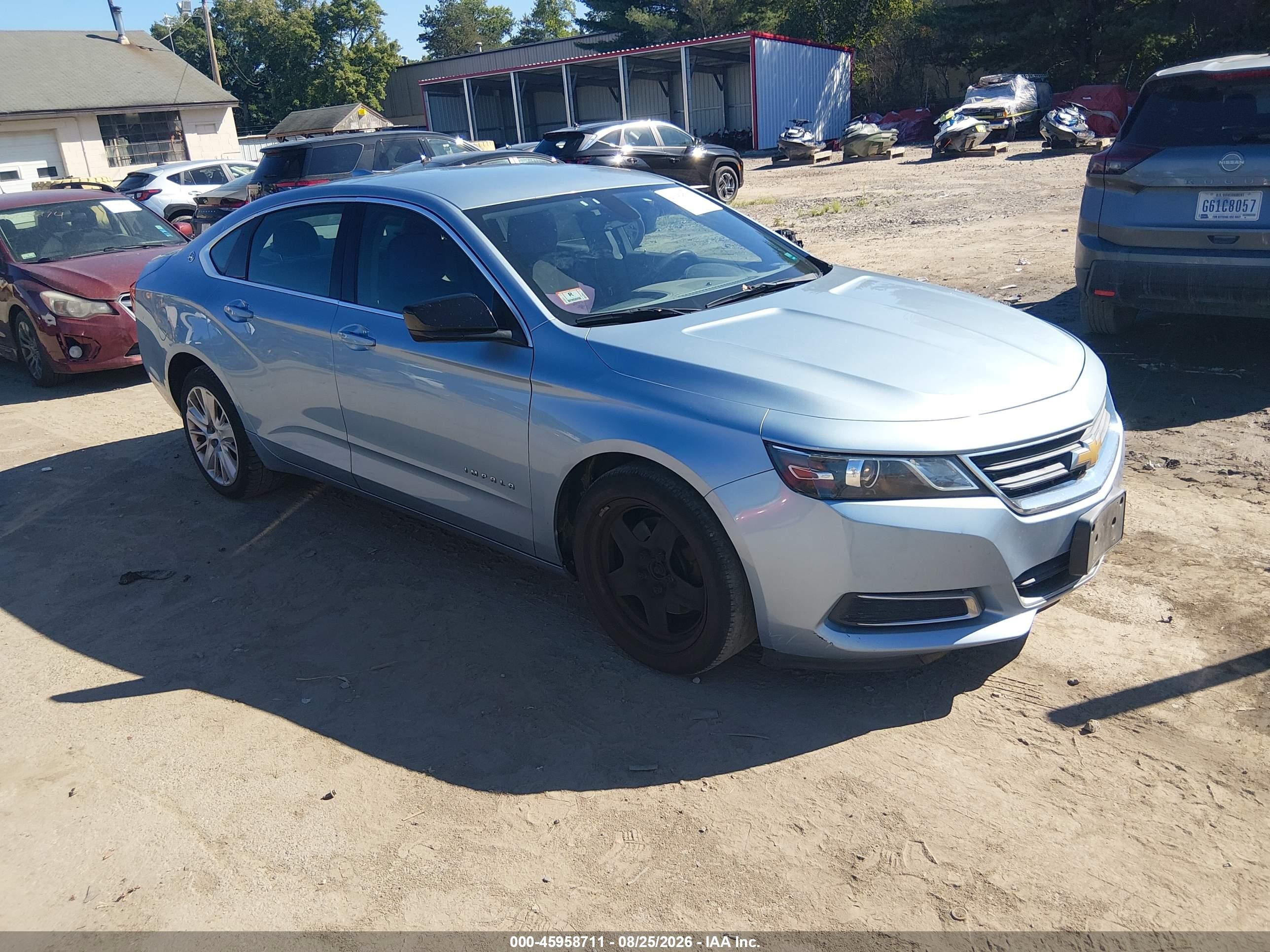 2015 Chevrolet Impala Ls Blue vin: 1G11Z5SL6FU121205