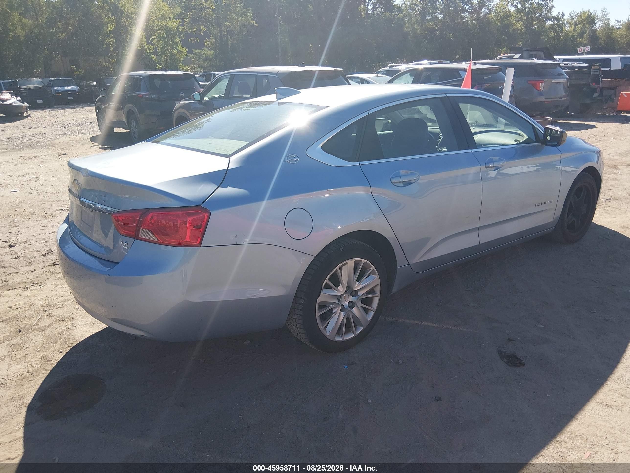 2015 Chevrolet Impala Ls Синий vin: 1G11Z5SL6FU121205