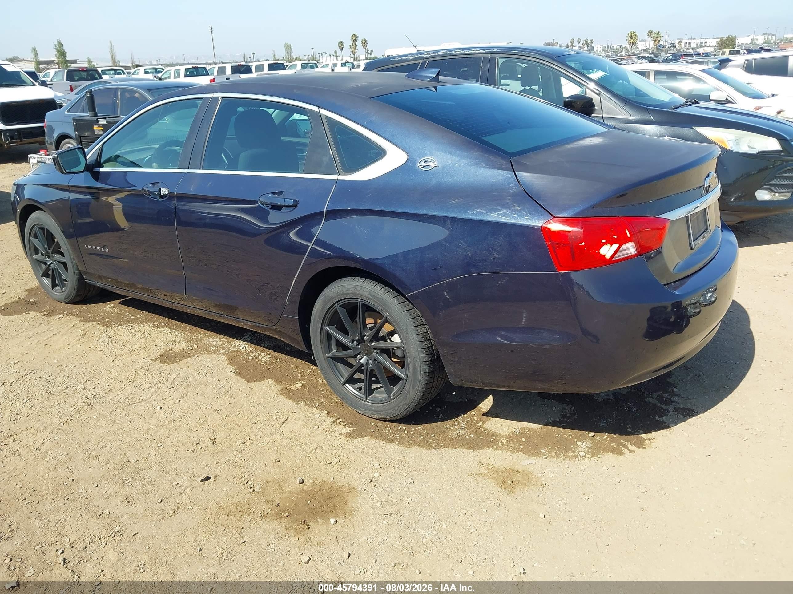 2015 Chevrolet Impala Ls Blue vin: 1G11Z5SL6FU130597