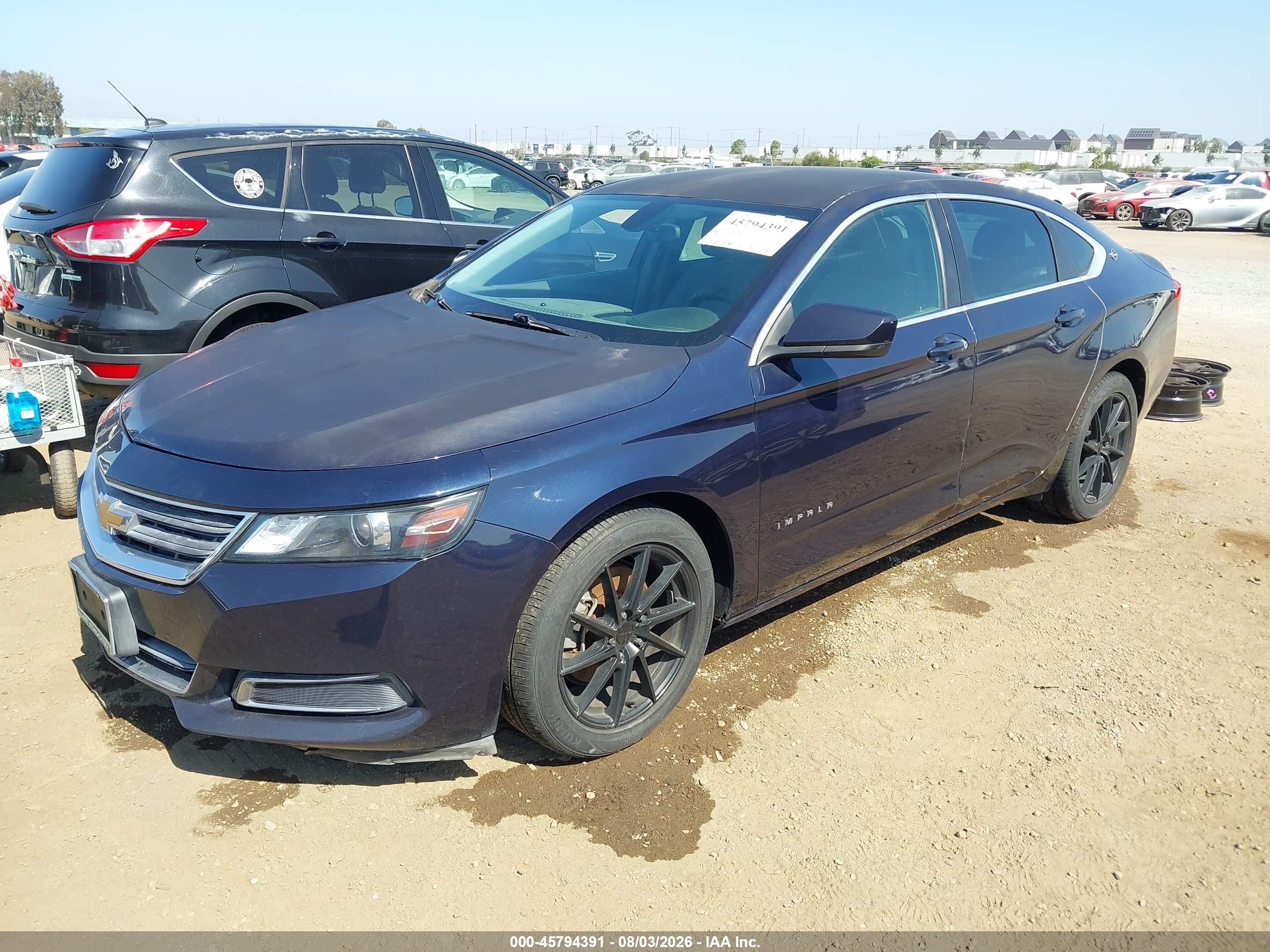 2015 Chevrolet Impala Ls Blue vin: 1G11Z5SL6FU130597