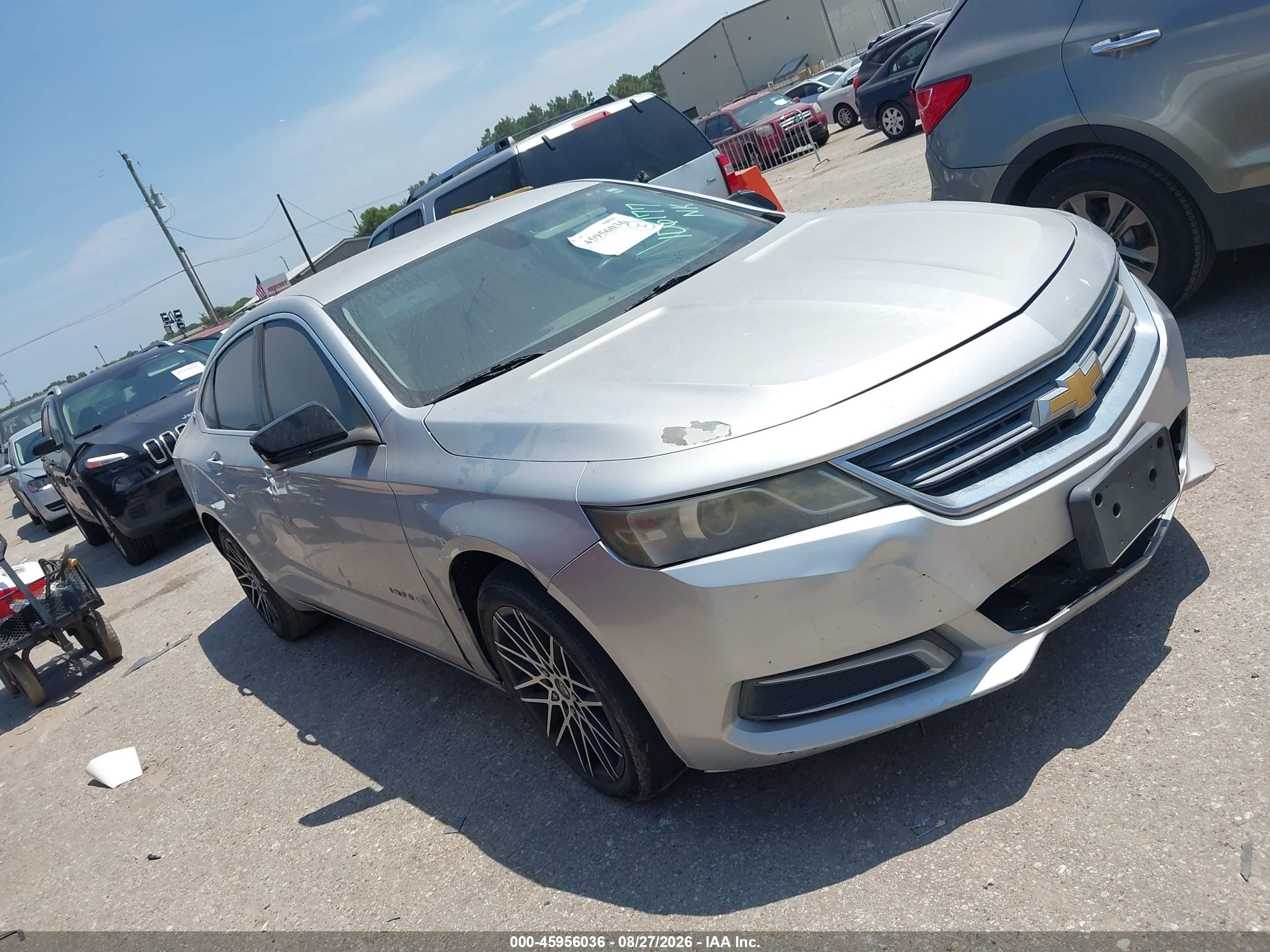 2015 Chevrolet Impala Ls Silver vin: 1G11Z5SL7FU106177