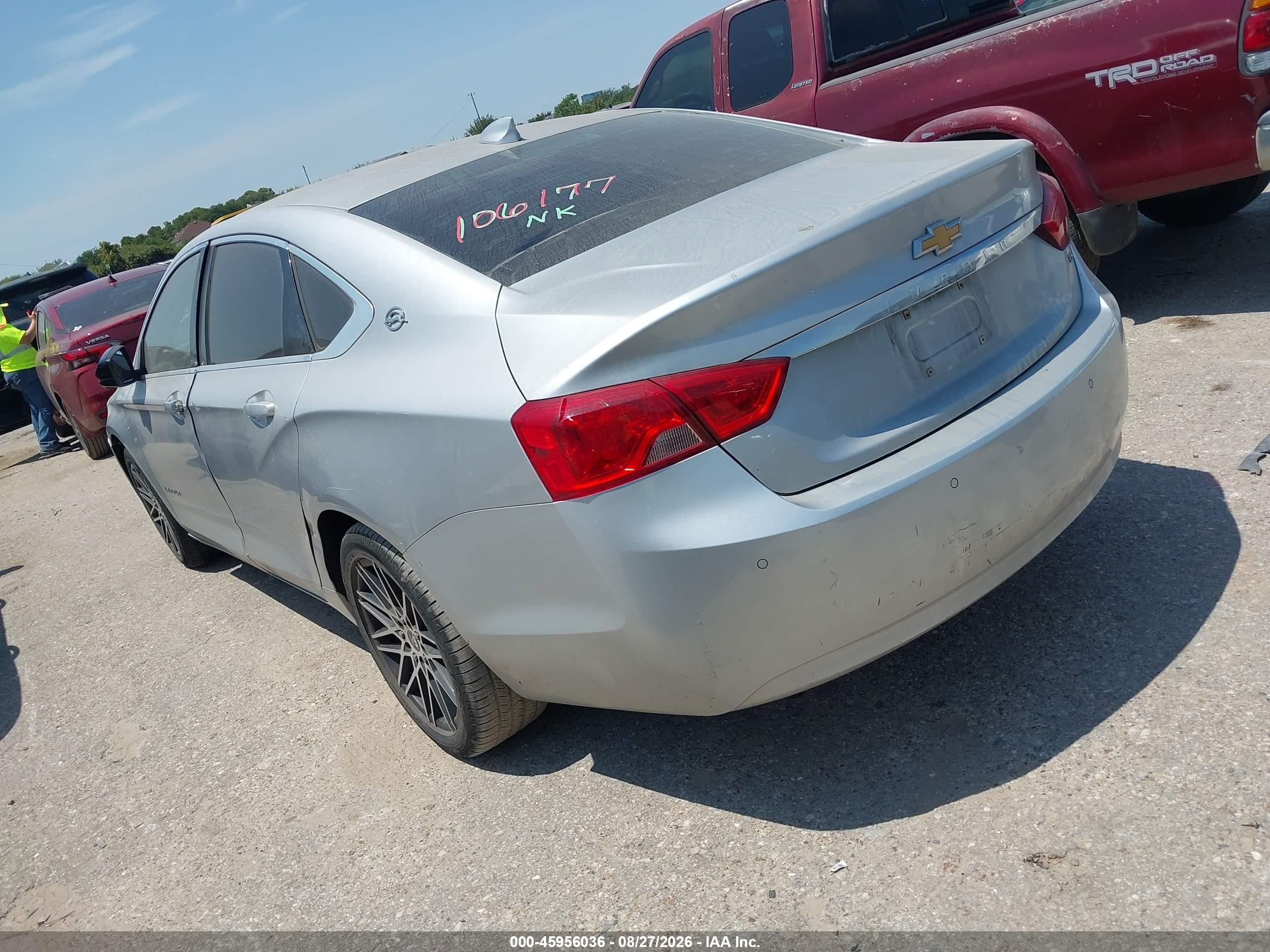 2015 Chevrolet Impala Ls Silver vin: 1G11Z5SL7FU106177