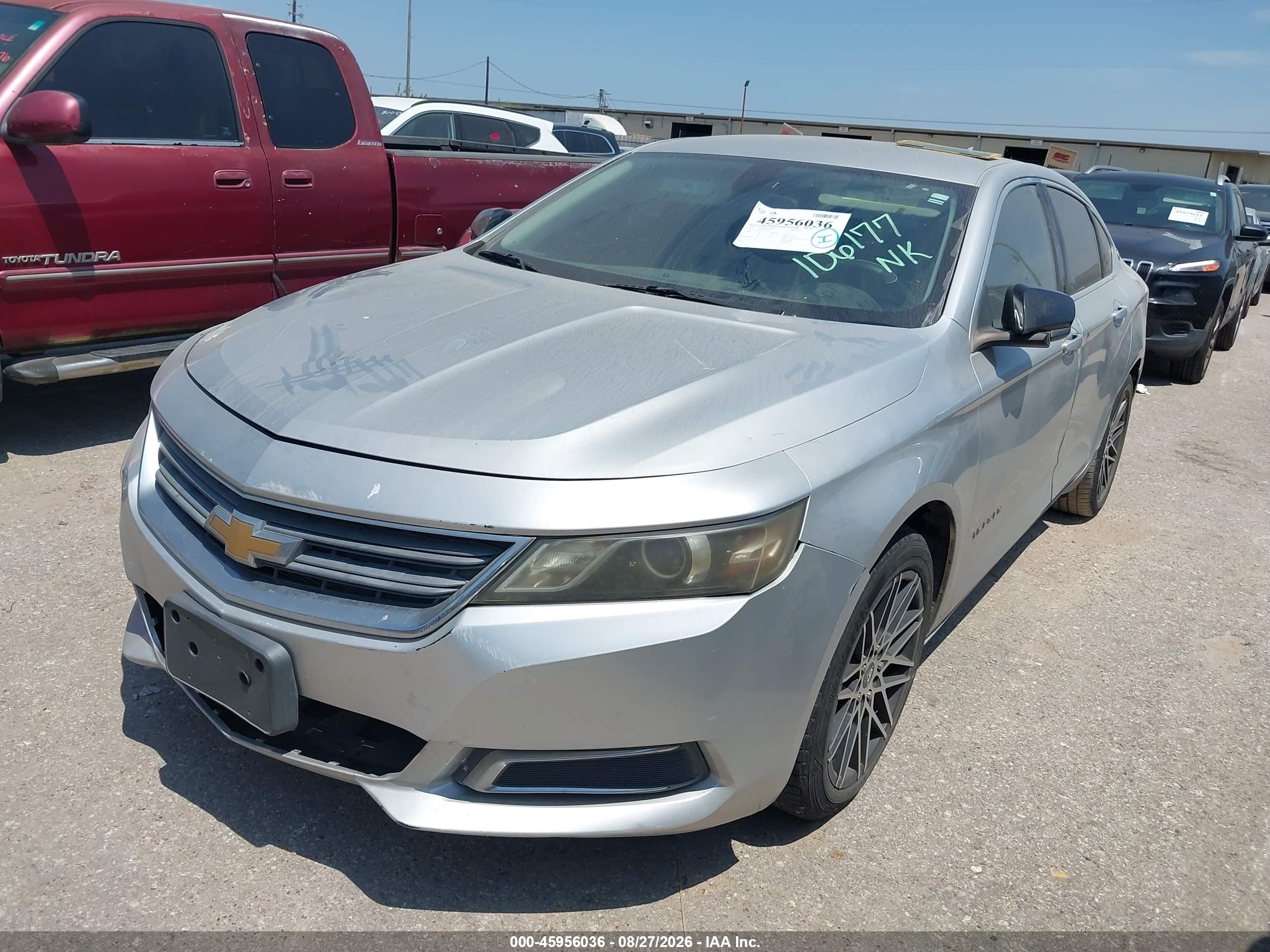 2015 Chevrolet Impala Ls Silver vin: 1G11Z5SL7FU106177