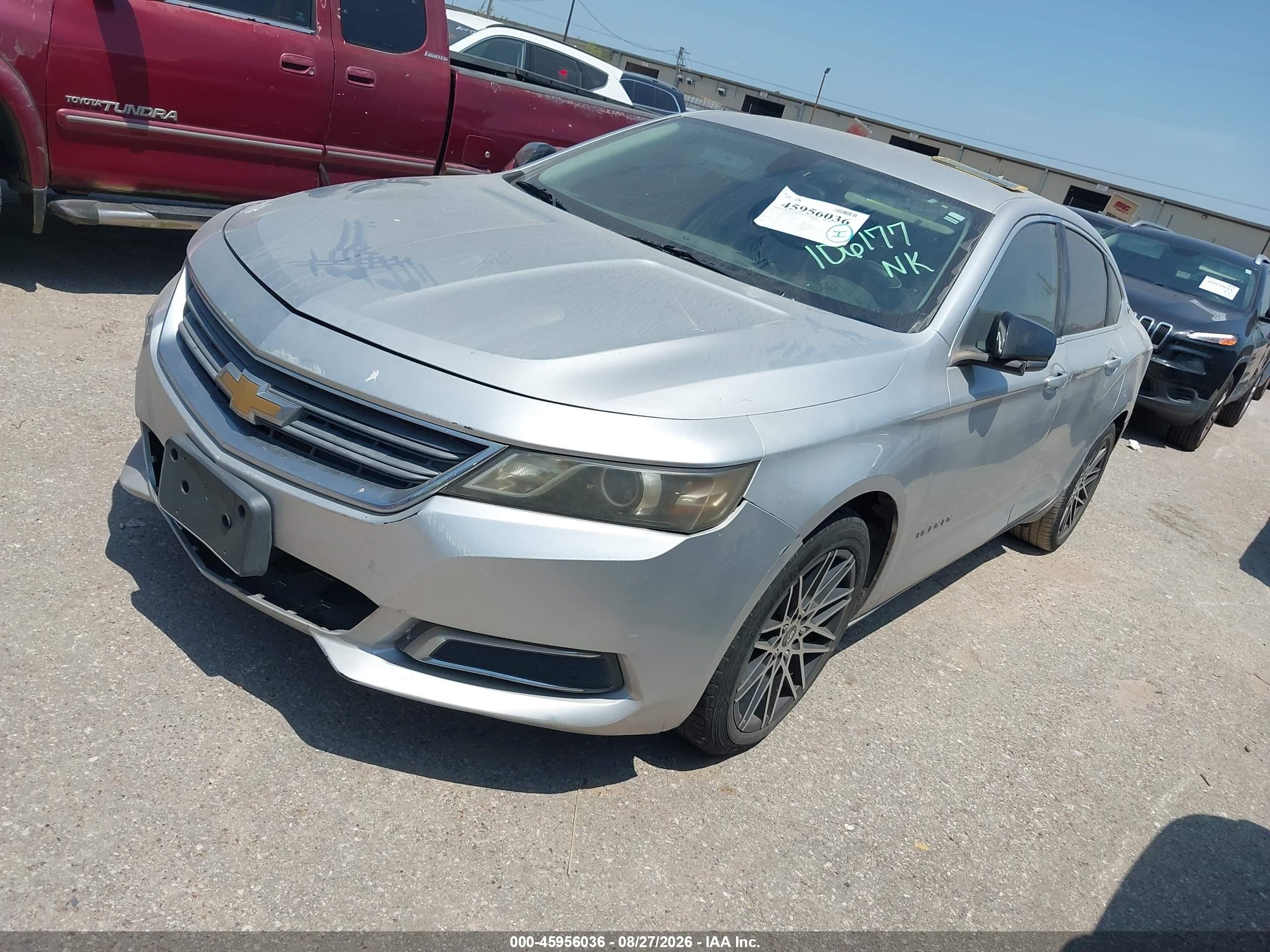 2015 Chevrolet Impala Ls Silver vin: 1G11Z5SL7FU106177