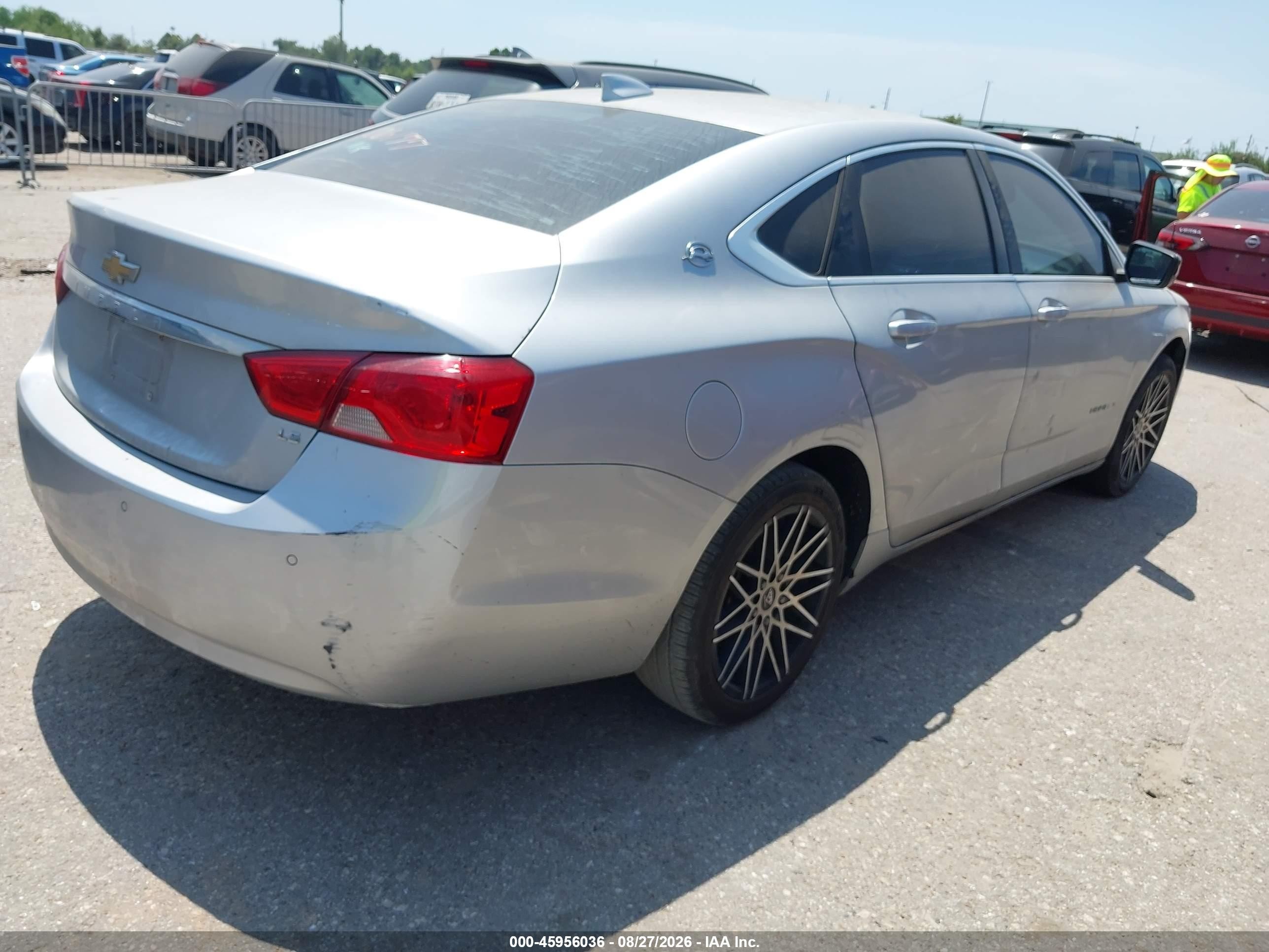 2015 Chevrolet Impala Ls Silver vin: 1G11Z5SL7FU106177
