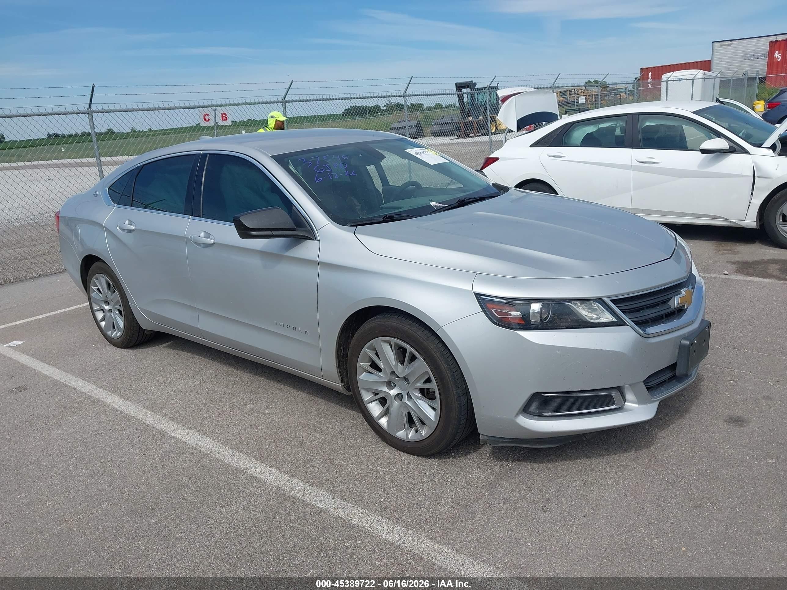 2015 Chevrolet Impala Ls Silver vin: 1G11Z5SLXFU116752