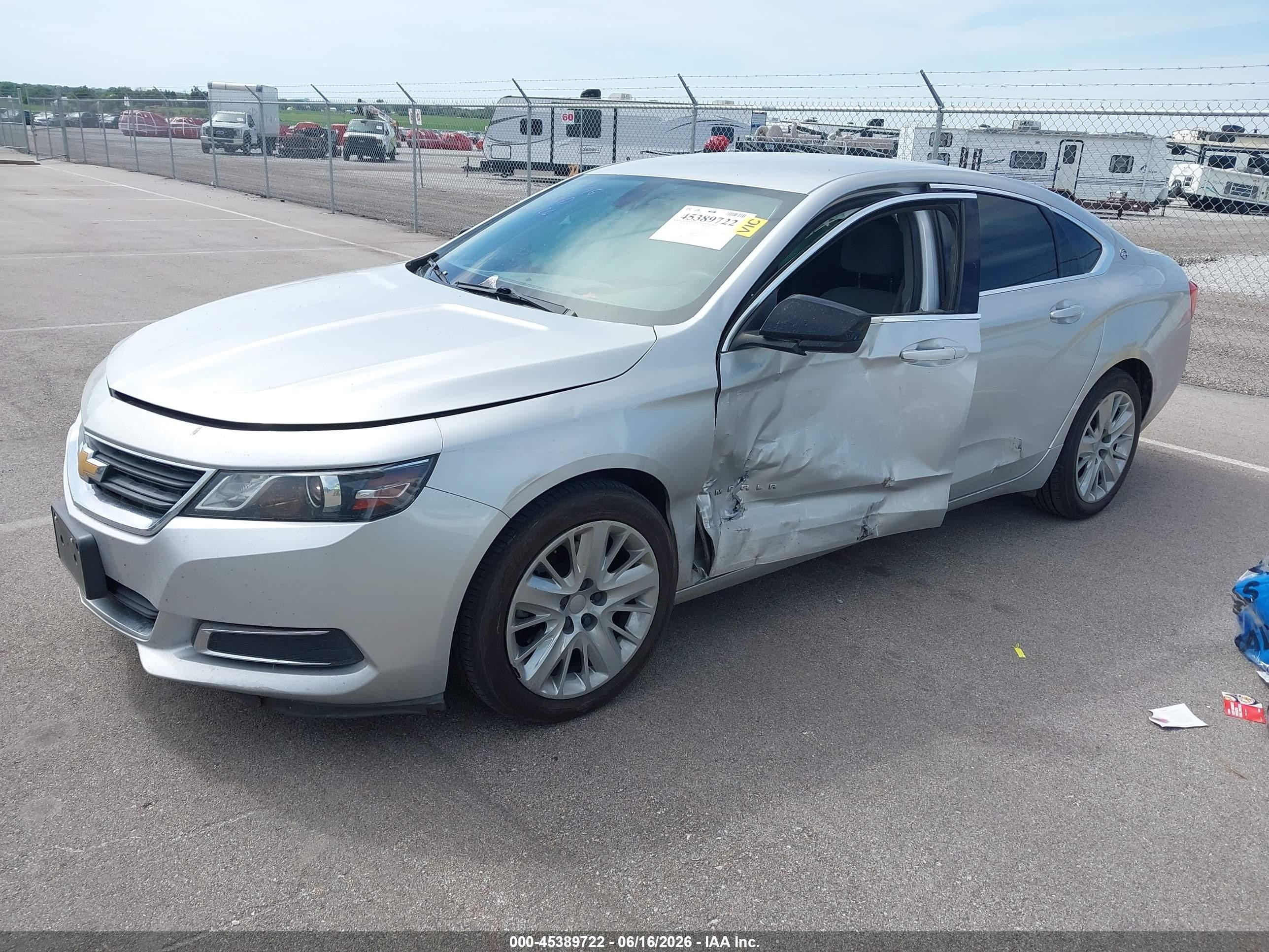 2015 Chevrolet Impala Ls Silver vin: 1G11Z5SLXFU116752