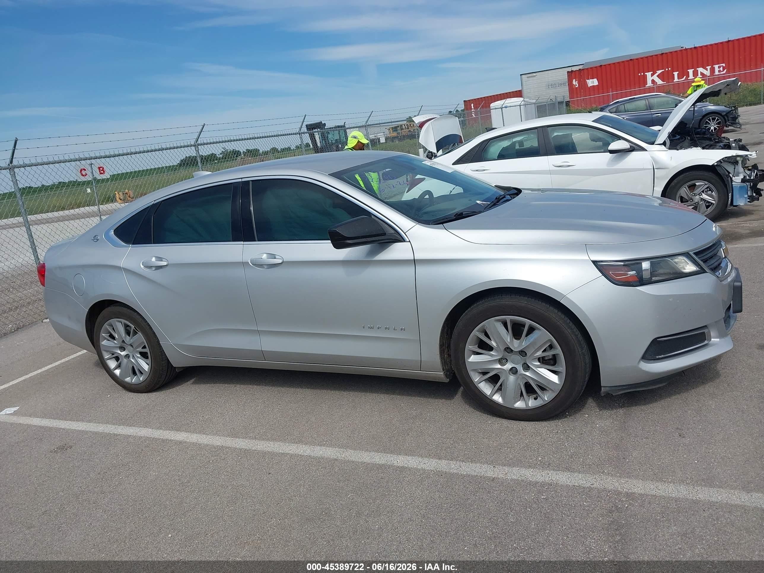 2015 Chevrolet Impala Ls Silver vin: 1G11Z5SLXFU116752