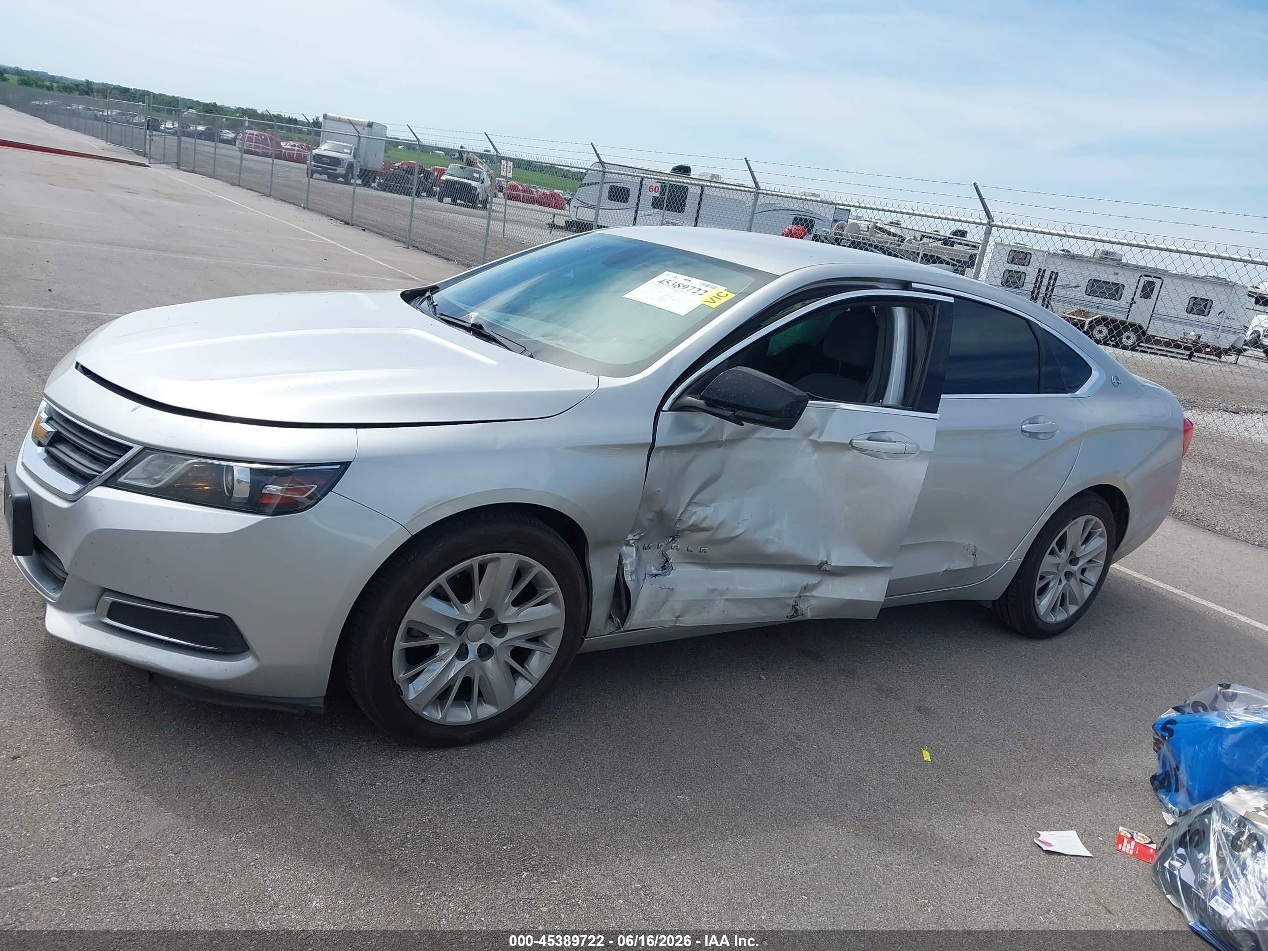 2015 Chevrolet Impala Ls Silver vin: 1G11Z5SLXFU116752