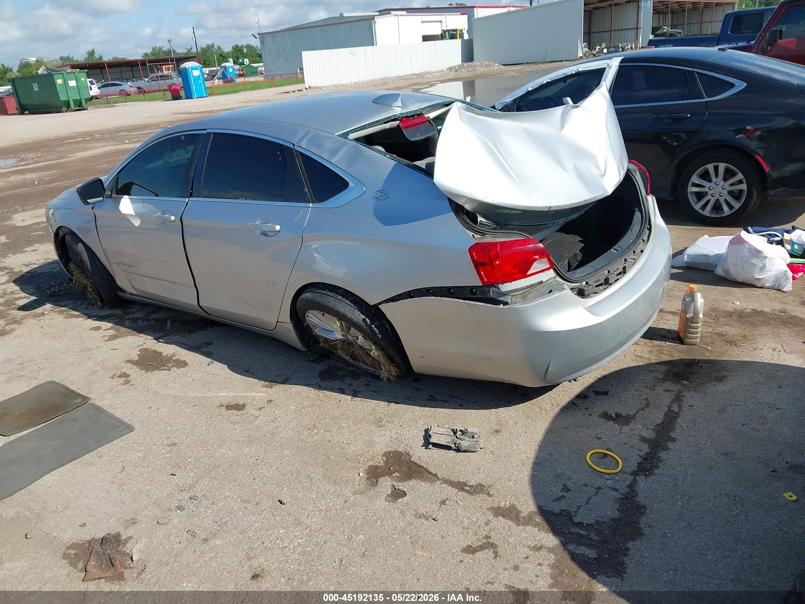 2015 Chevrolet Impala Ls Gray vin: 1G11Z5SLXFU133213