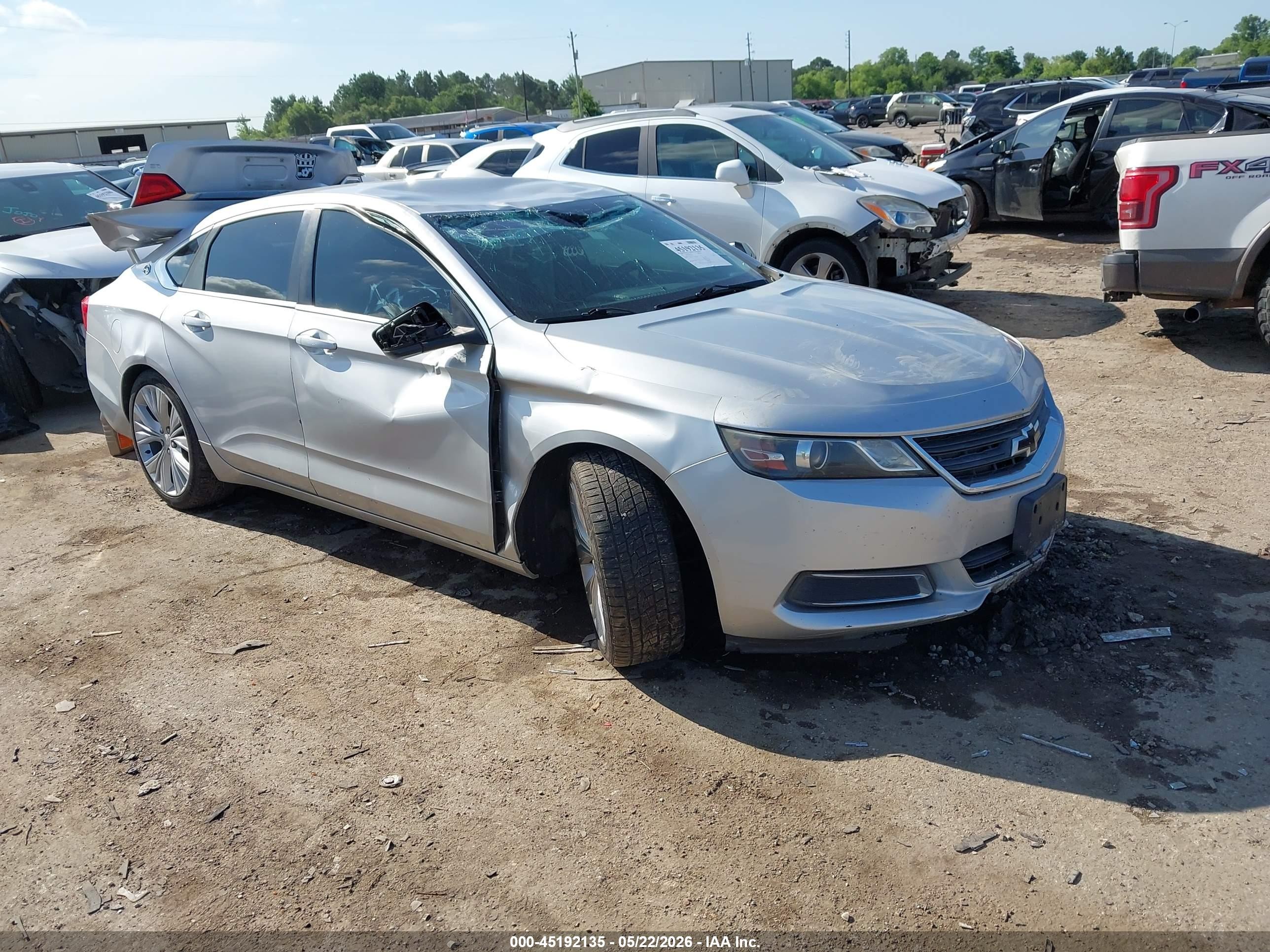 2015 Chevrolet Impala Ls Gray vin: 1G11Z5SLXFU133213