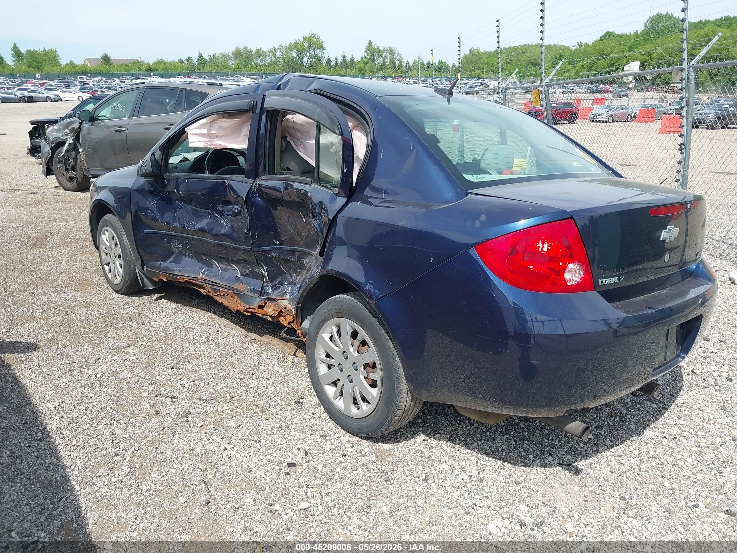 2010 Chevrolet Cobalt Ls Blue vin: 1G1AA5F5XA7161913