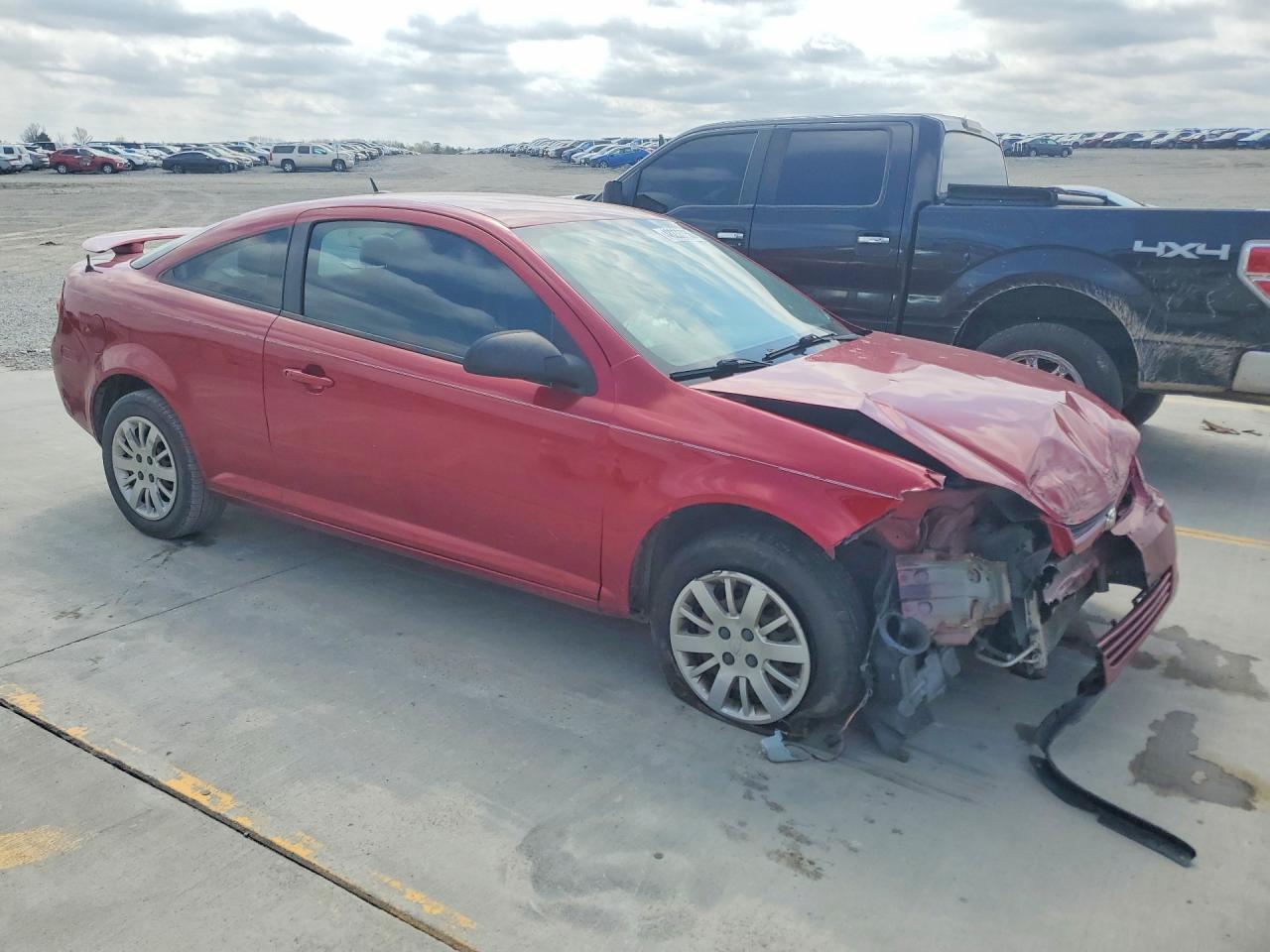 2010 Chevrolet Cobalt Ls Red vin: 1G1AB1F52A7241244