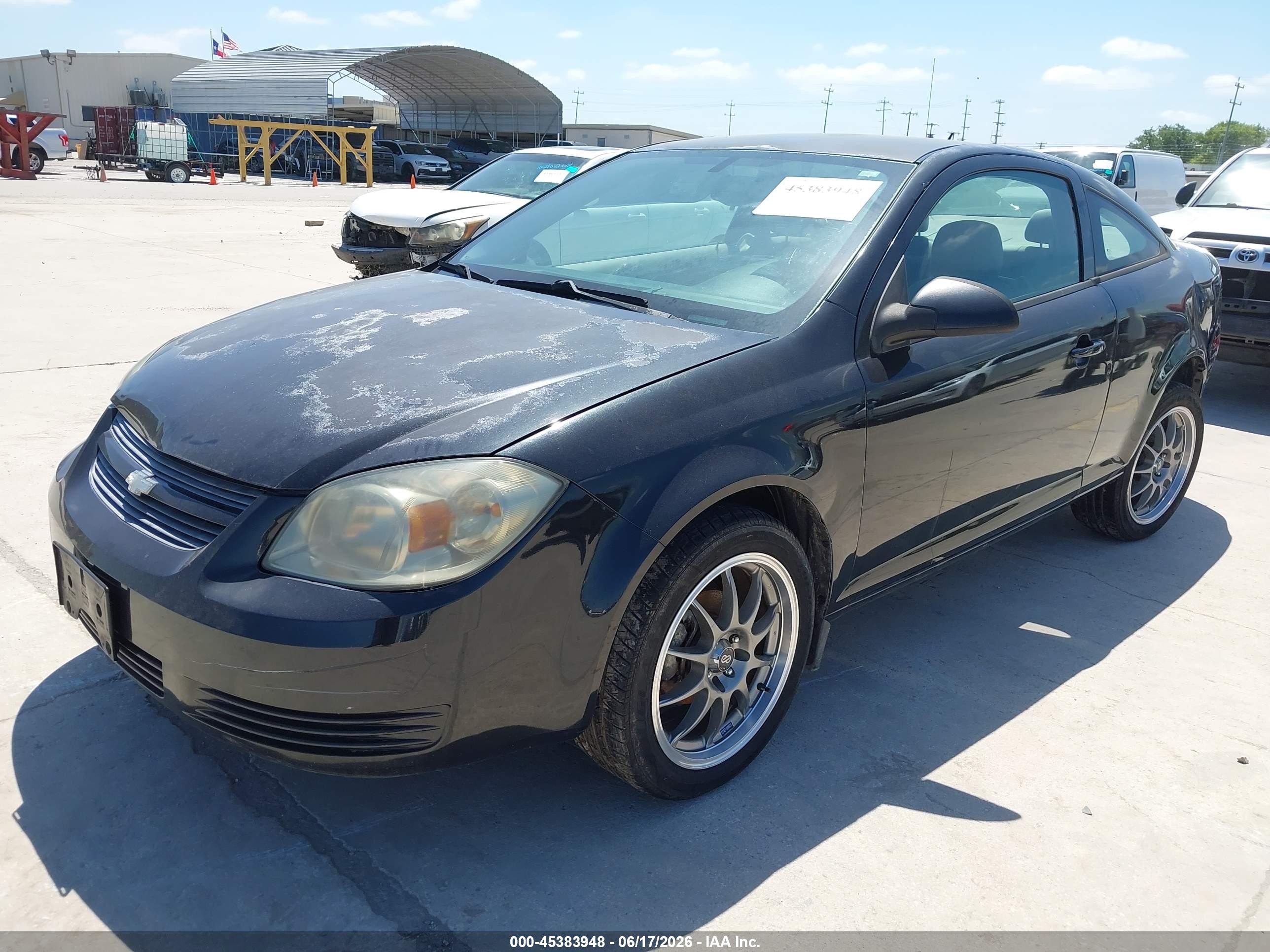 2010 Chevrolet Cobalt Ls Black vin: 1G1AB1F55A7127206