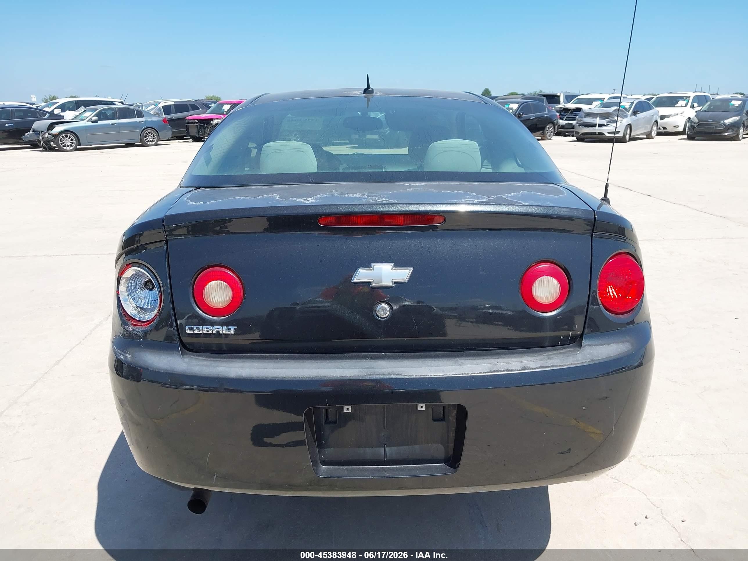 2010 Chevrolet Cobalt Ls Black vin: 1G1AB1F55A7127206