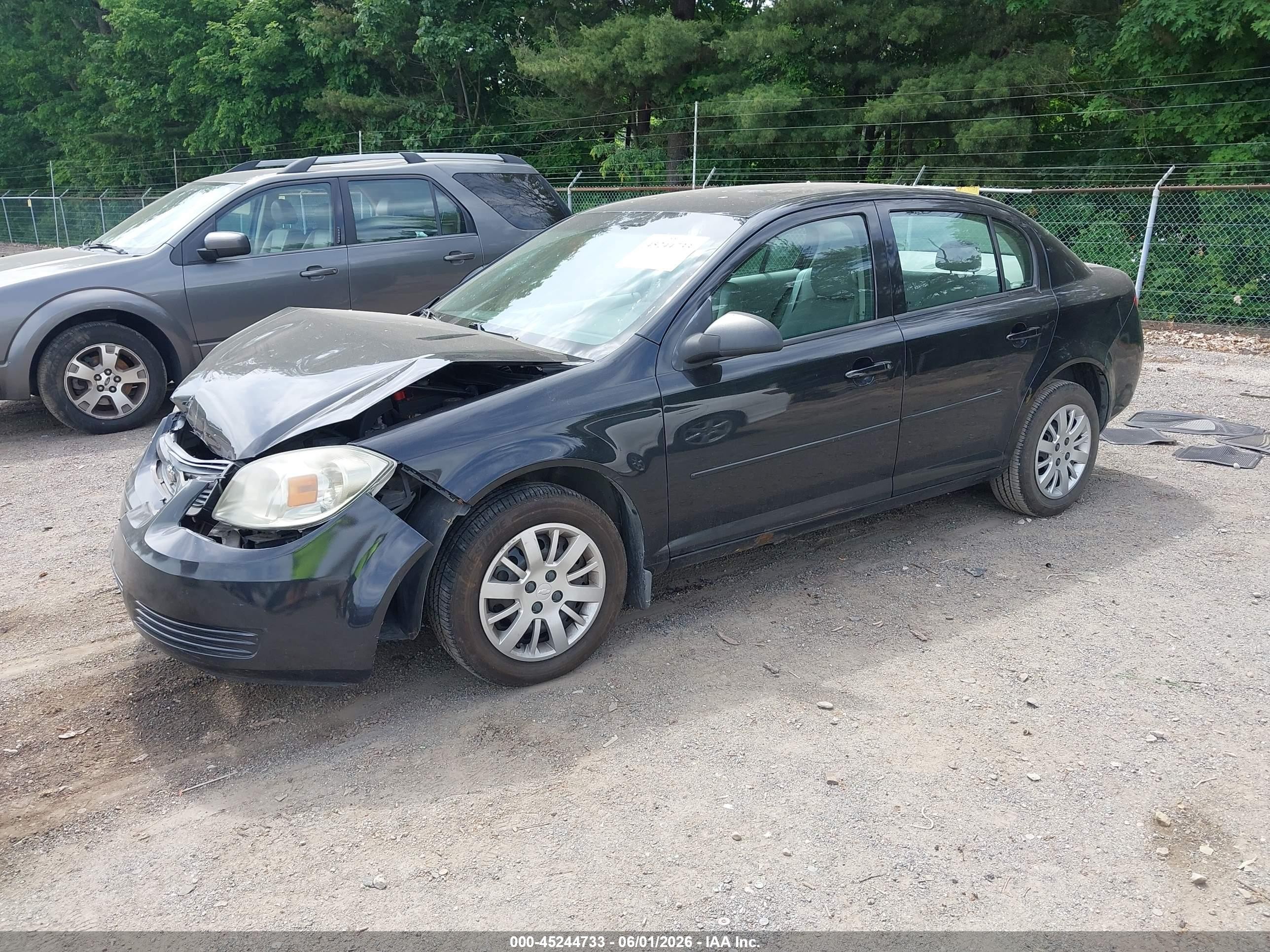2010 Chevrolet Cobalt Ls Черный vin: 1G1AB5F56A7127769
