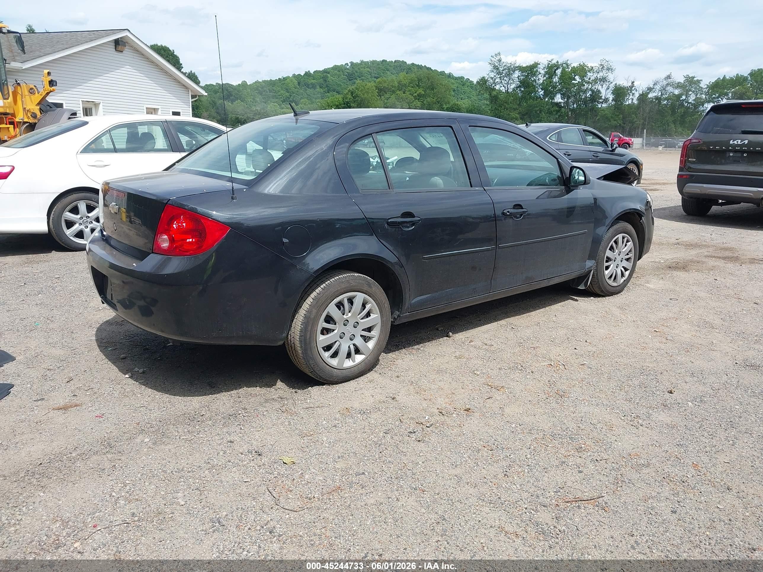2010 Chevrolet Cobalt Ls Черный vin: 1G1AB5F56A7127769