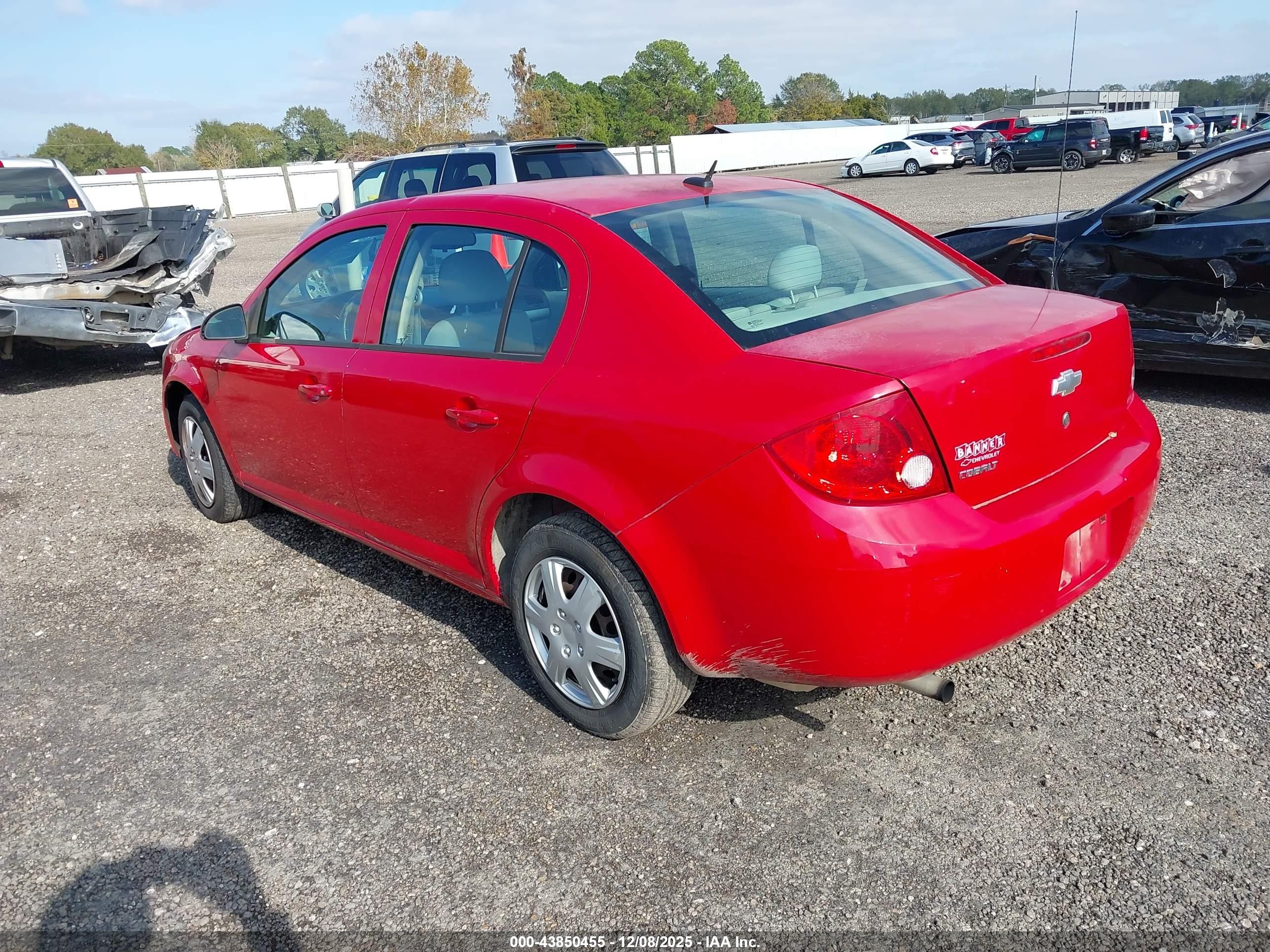 2010 Chevrolet Cobalt Ls Red vin: 1G1AB5F56A7140540