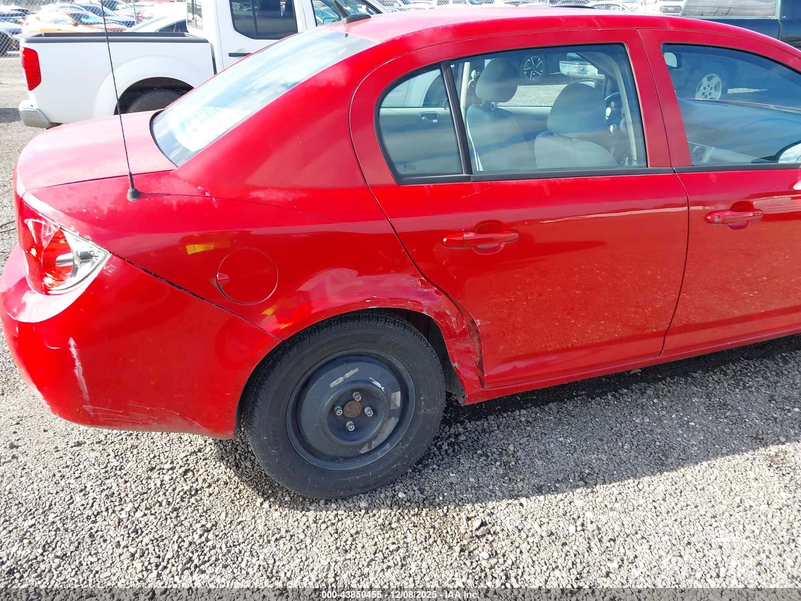 2010 Chevrolet Cobalt Ls Red vin: 1G1AB5F56A7140540