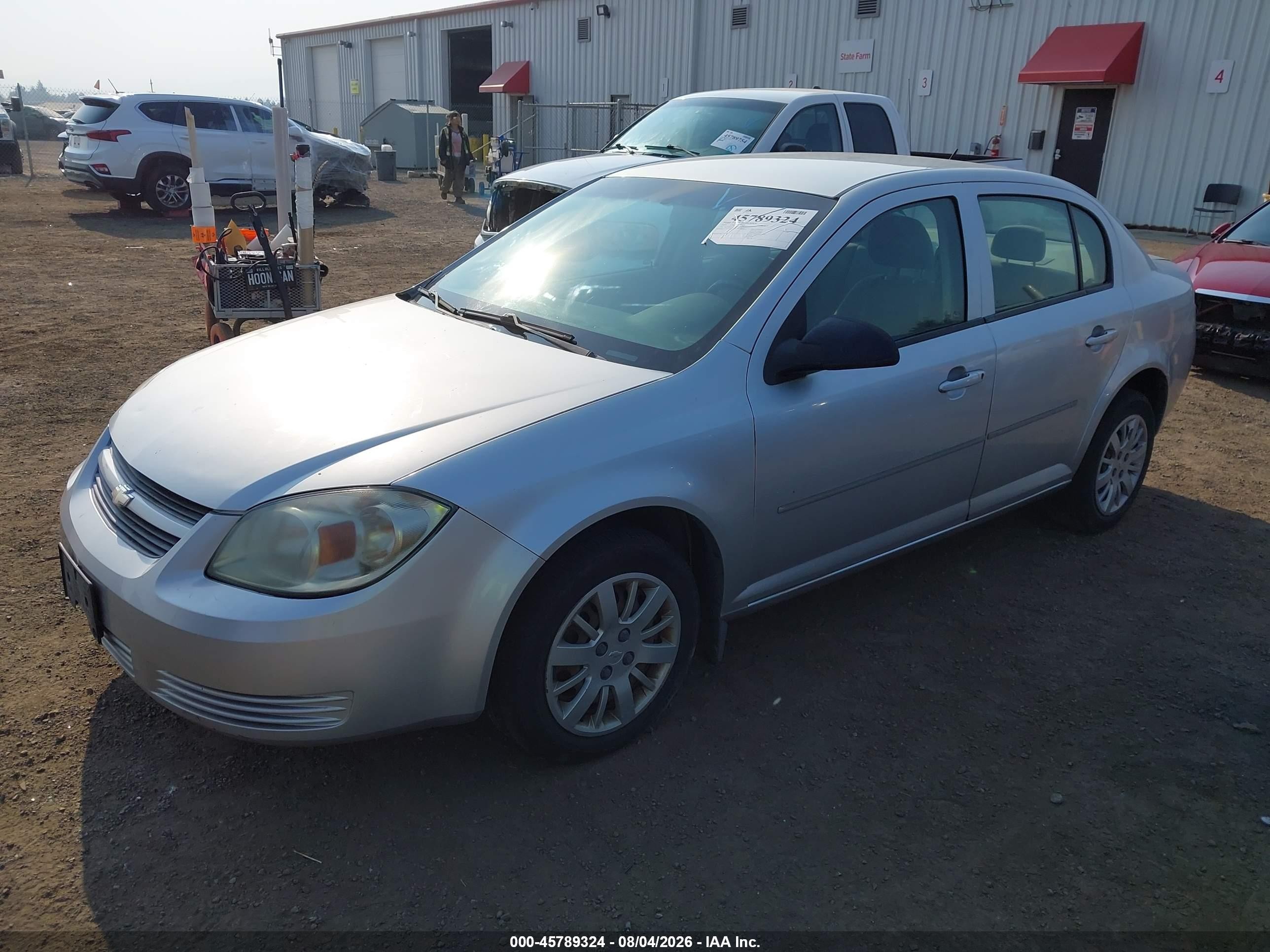 2010 Chevrolet Cobalt Ls Silver vin: 1G1AB5F57A7147948