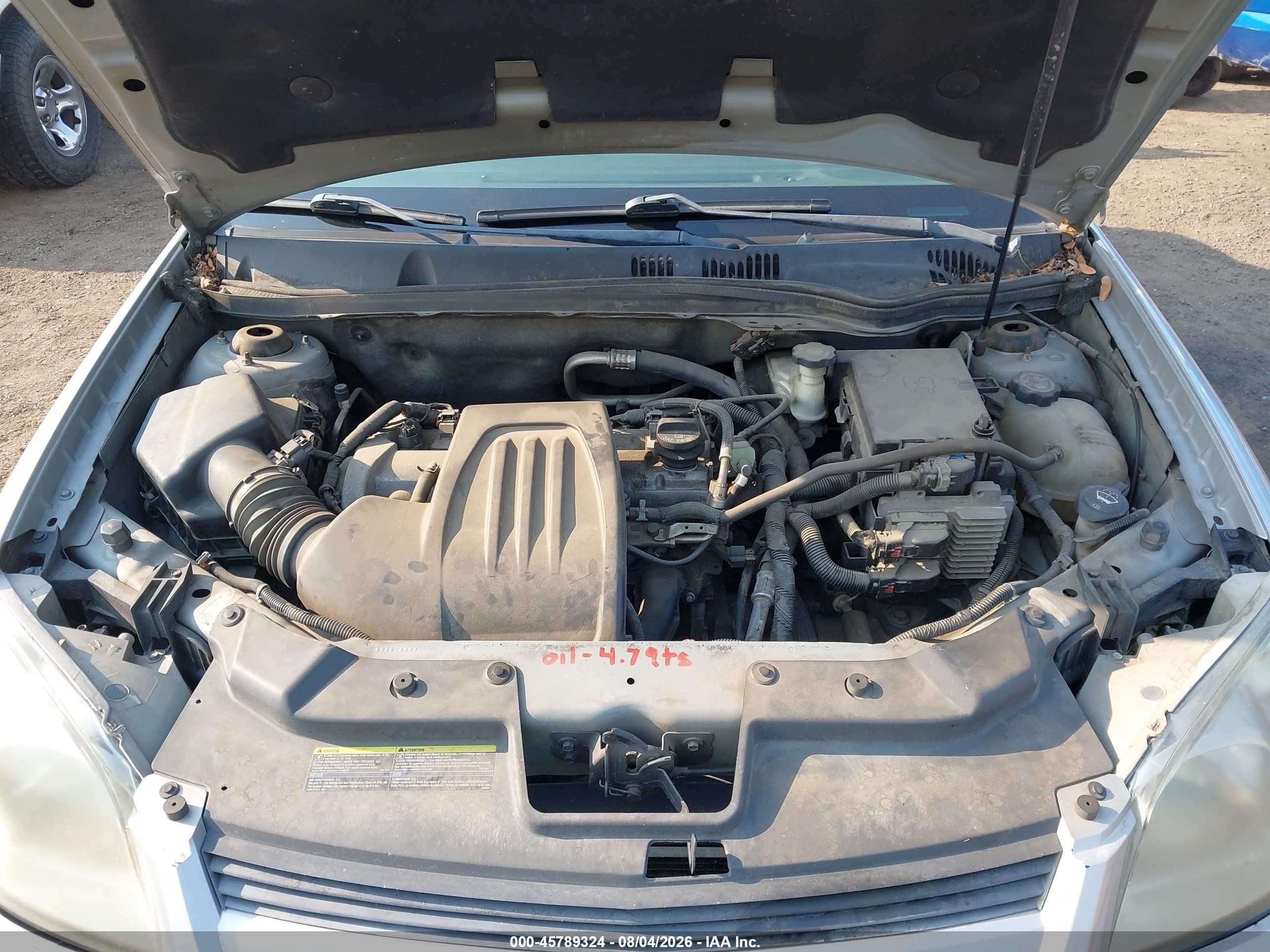 2010 Chevrolet Cobalt Ls Silver vin: 1G1AB5F57A7147948