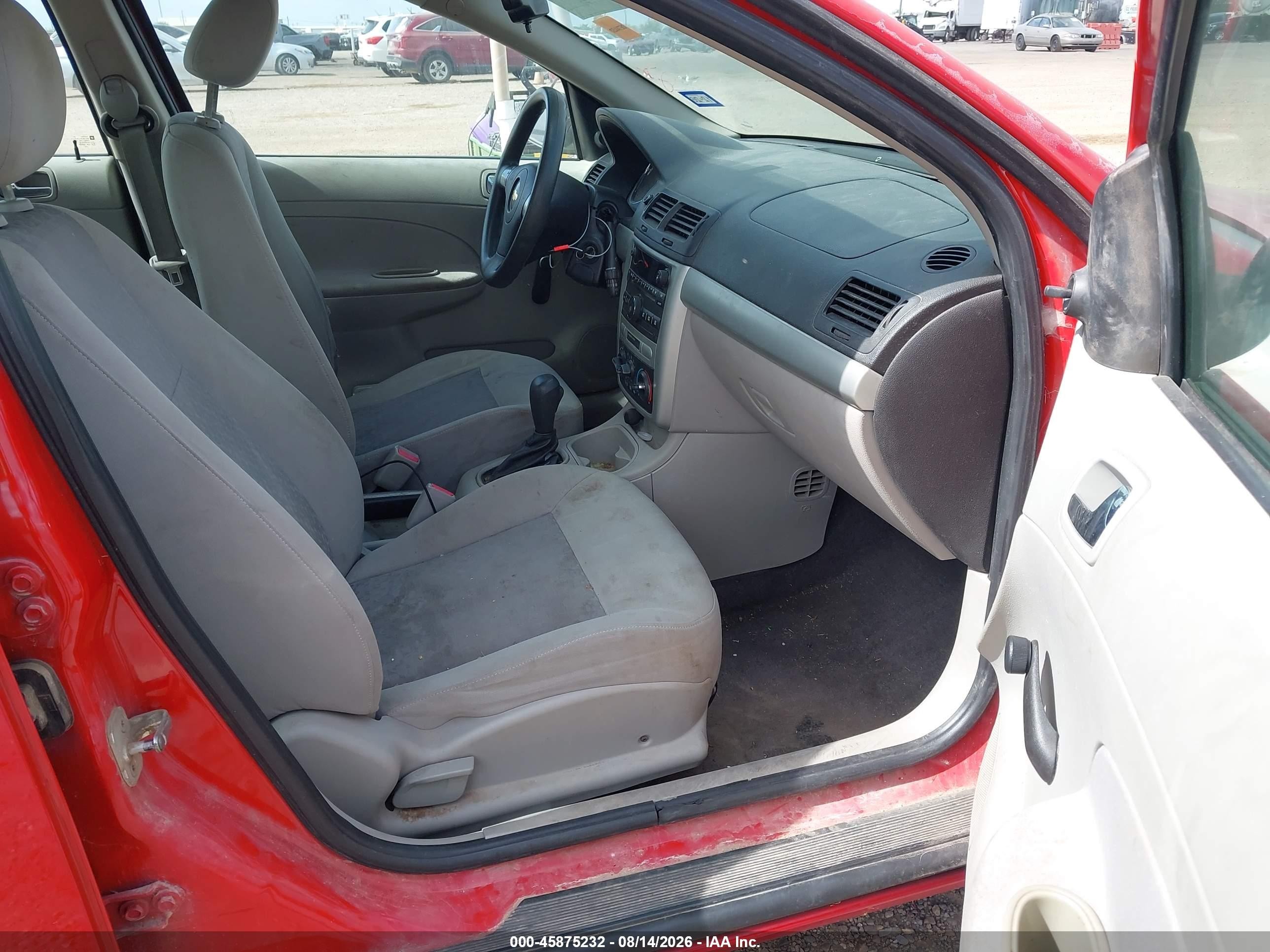 2010 Chevrolet Cobalt Ls Red vin: 1G1AB5F57A7217318
