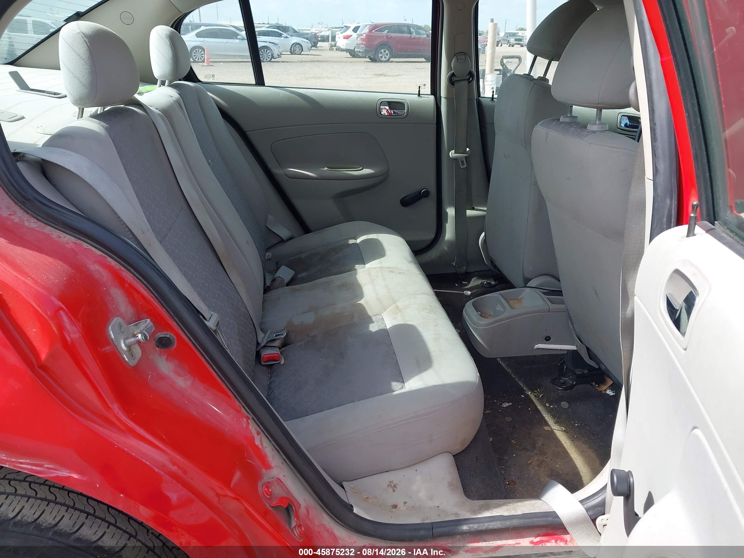 2010 Chevrolet Cobalt Ls Red vin: 1G1AB5F57A7217318