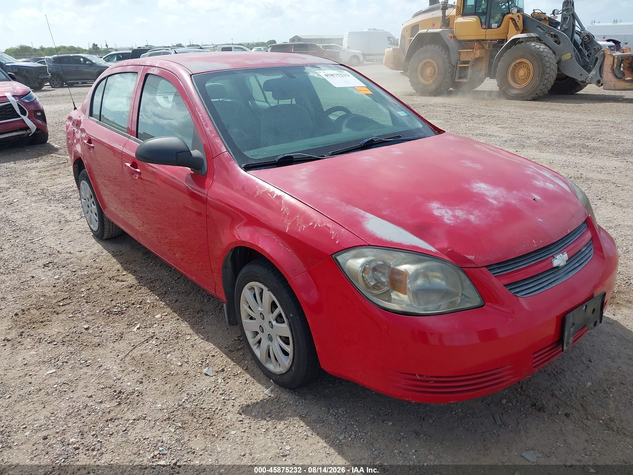 2010 Chevrolet Cobalt Ls Red vin: 1G1AB5F57A7217318