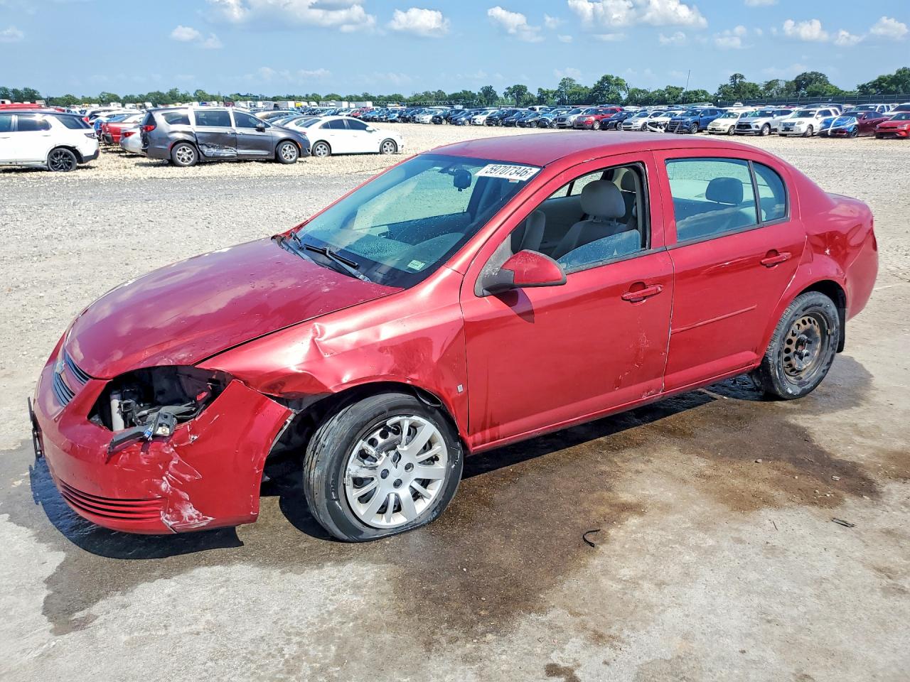 2010 Chevrolet Cobalt 4d Lt Красный vin: 1G1AB5F59A7109220