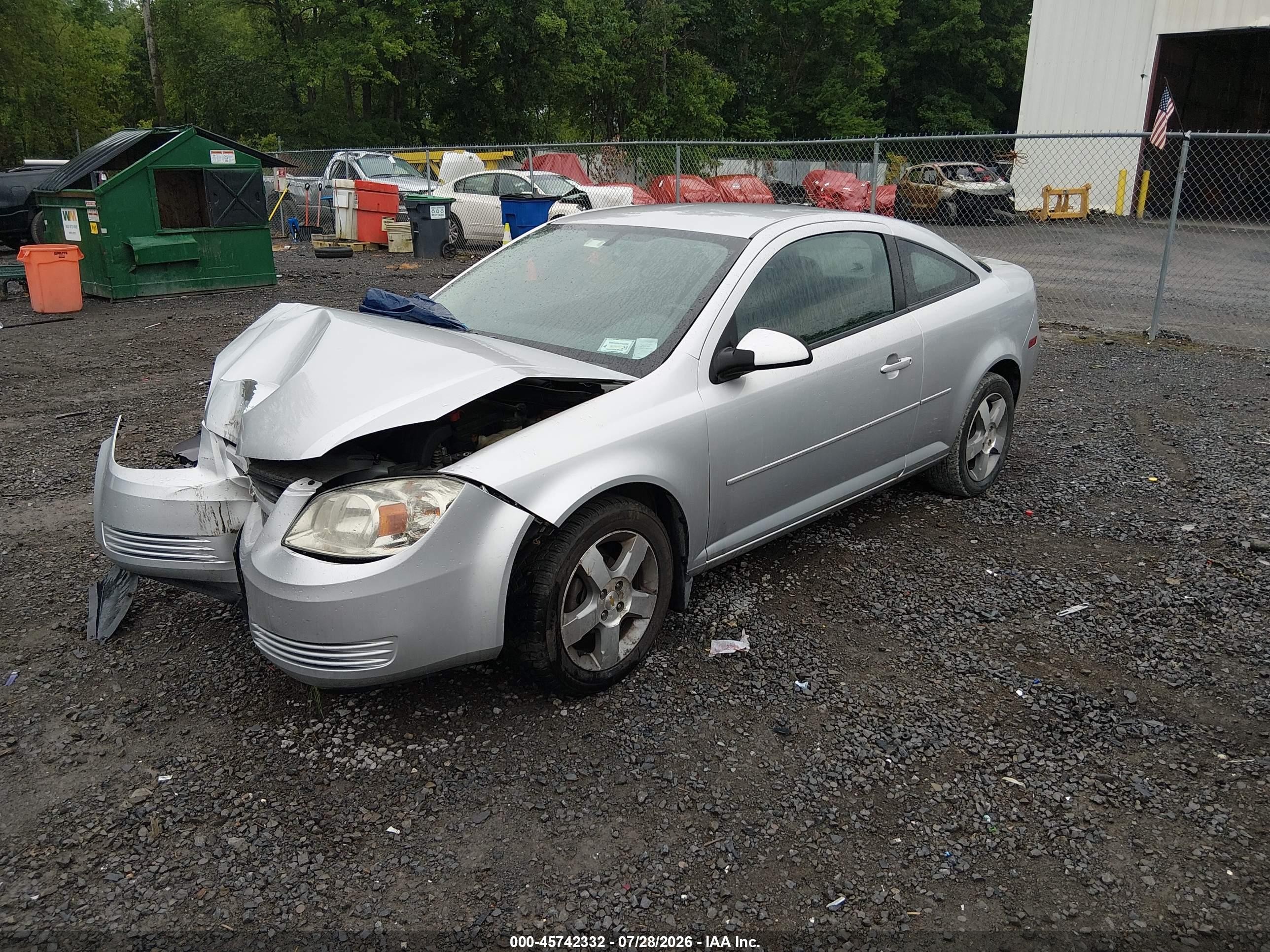 2010 Chevrolet Cobalt Lt Серебряный vin: 1G1AC1F57A7165209