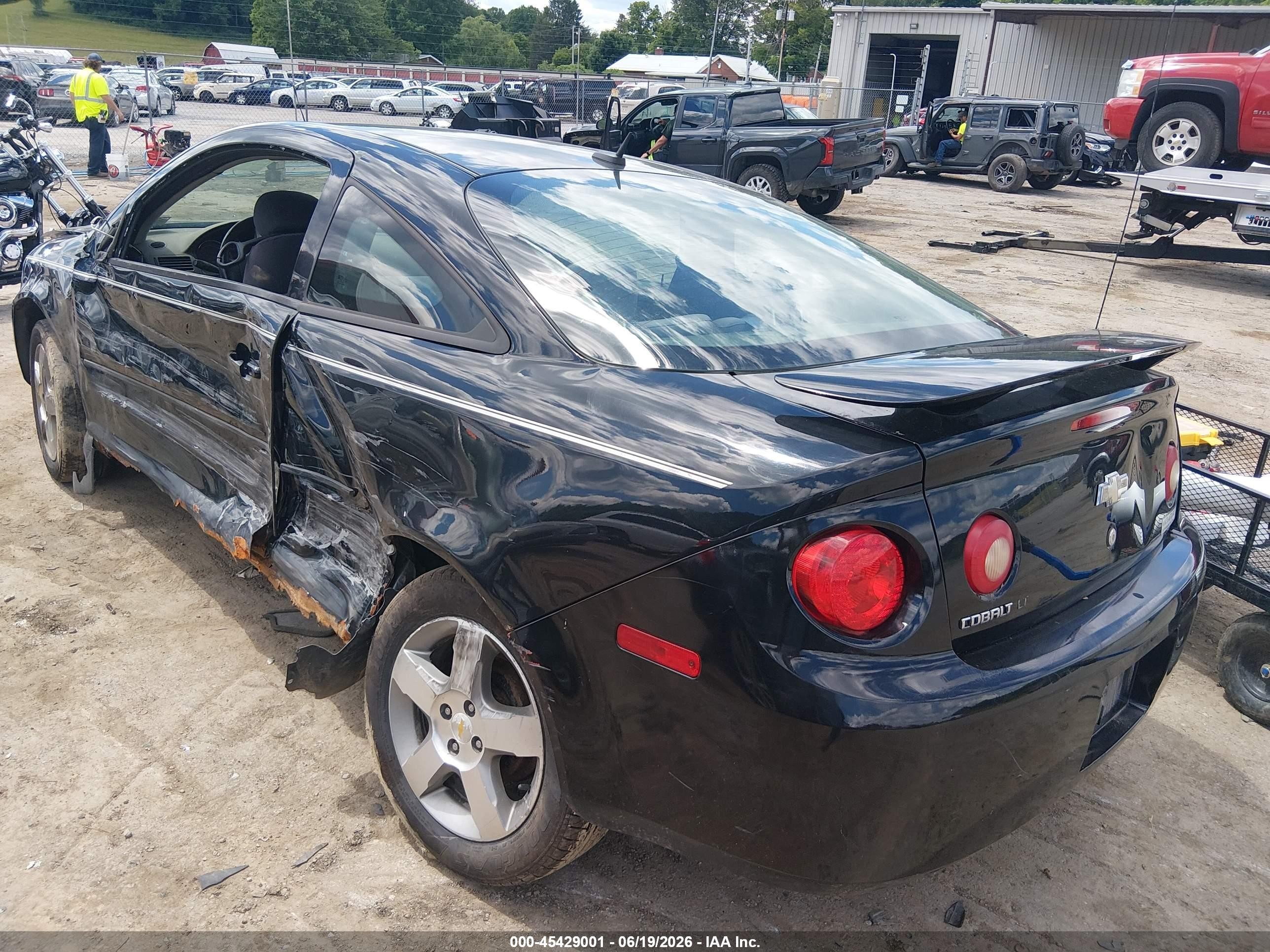 2010 Chevrolet Cobalt Lt Black vin: 1G1AD1F5XA7144223