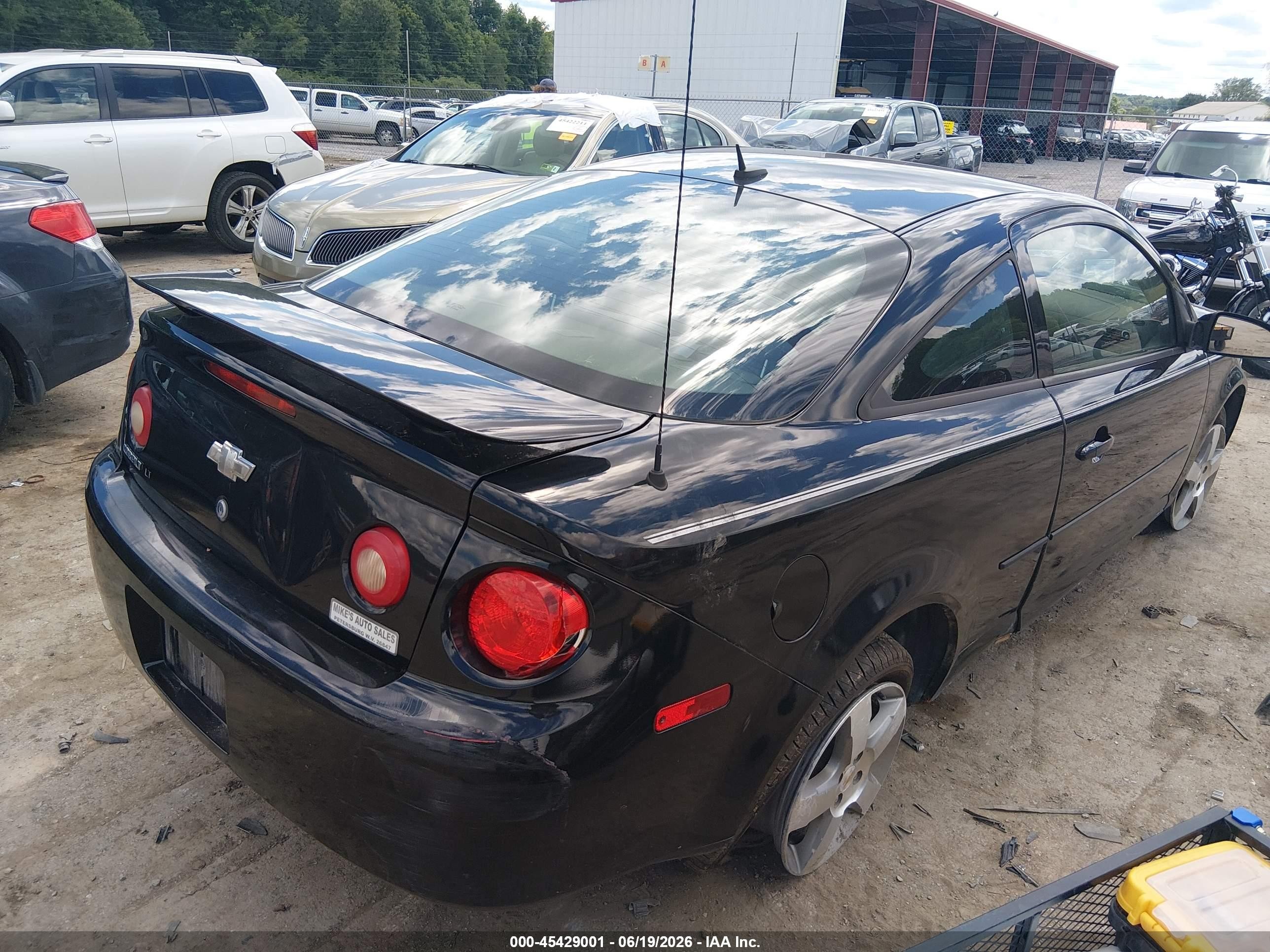 2010 Chevrolet Cobalt Lt Black vin: 1G1AD1F5XA7144223