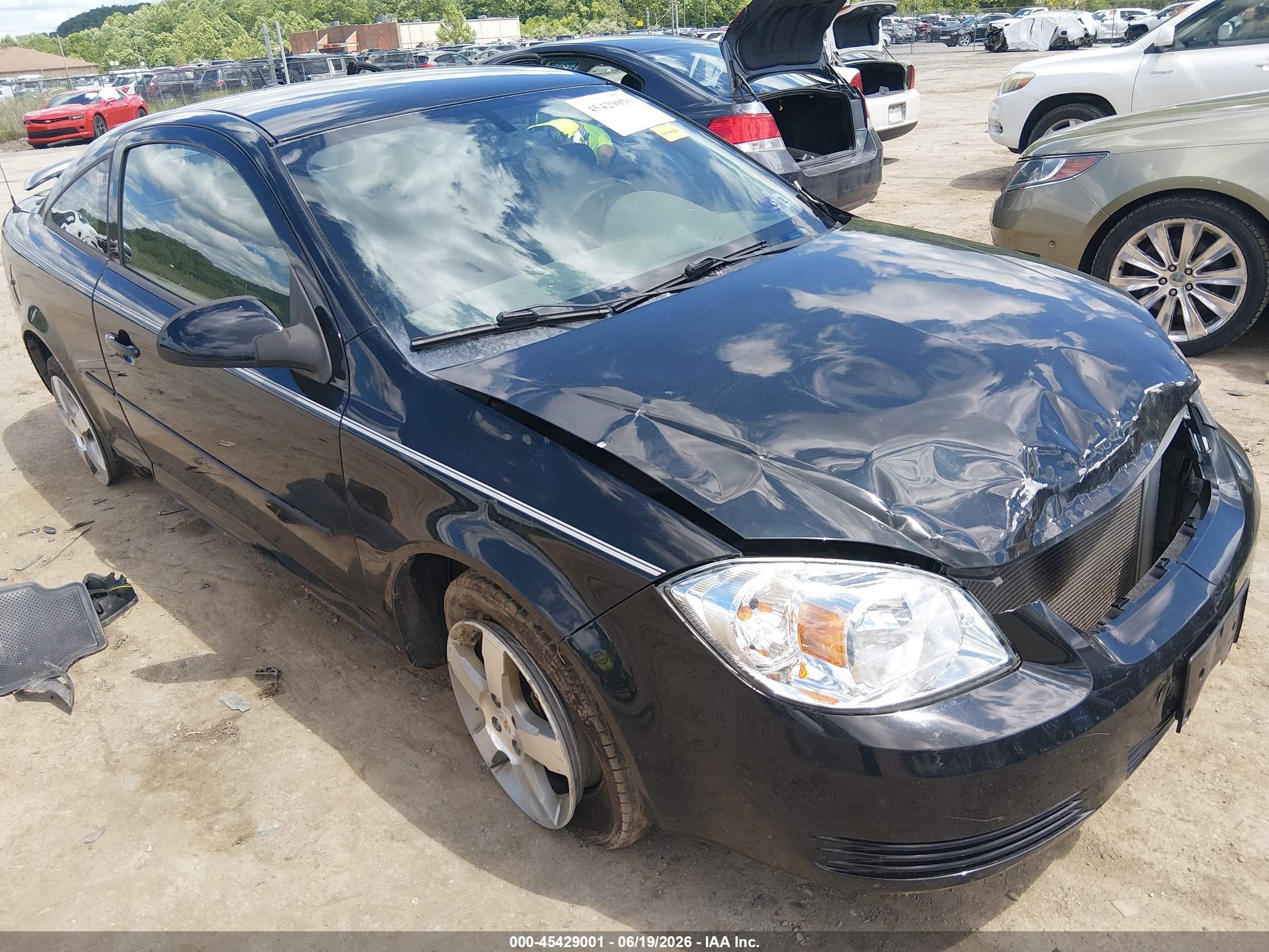 2010 Chevrolet Cobalt Lt Black vin: 1G1AD1F5XA7144223