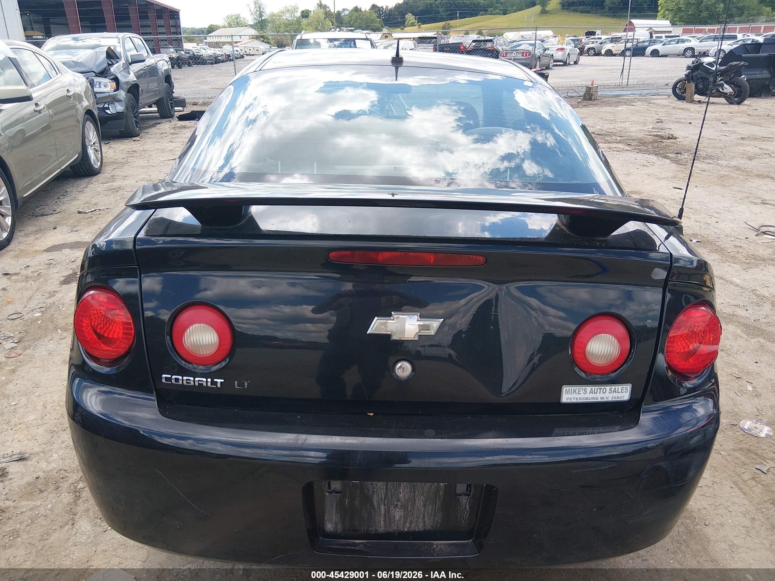 2010 Chevrolet Cobalt Lt Black vin: 1G1AD1F5XA7144223
