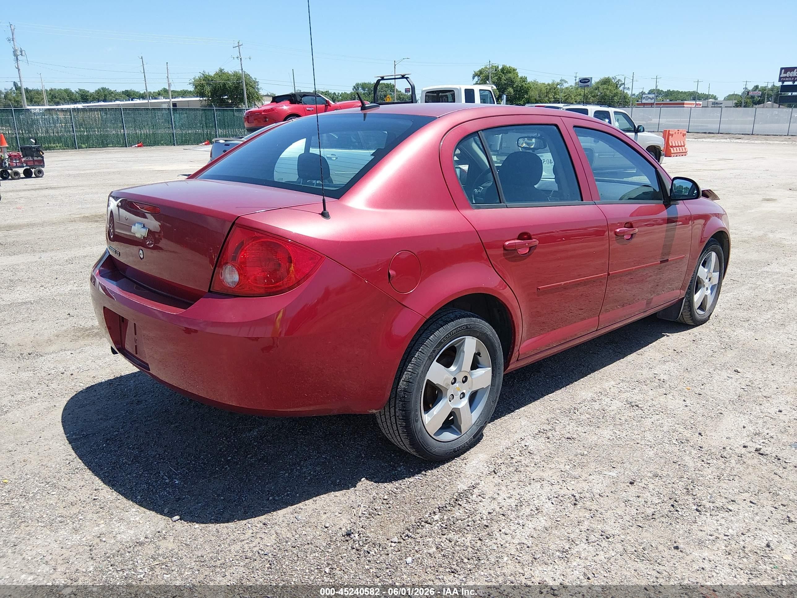 2010 Chevrolet Cobalt Lt Red vin: 1G1AD5F50A7146196