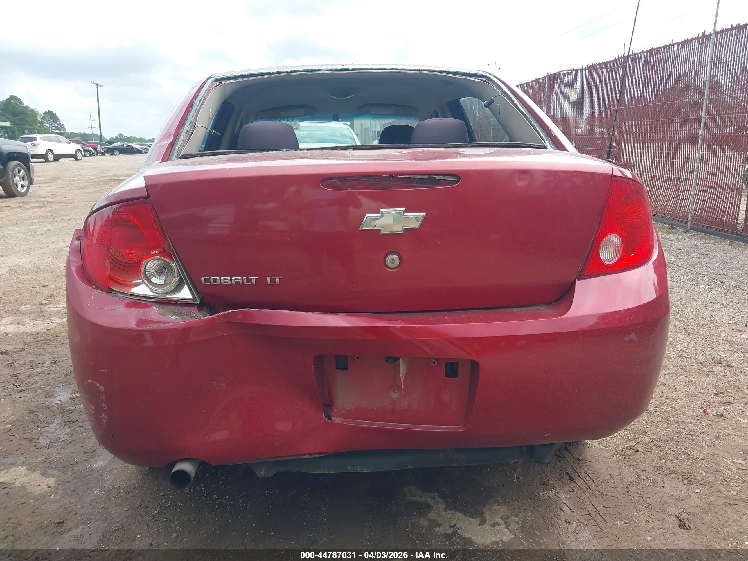 2010 Chevrolet Cobalt Lt Red vin: 1G1AD5F50A7158610