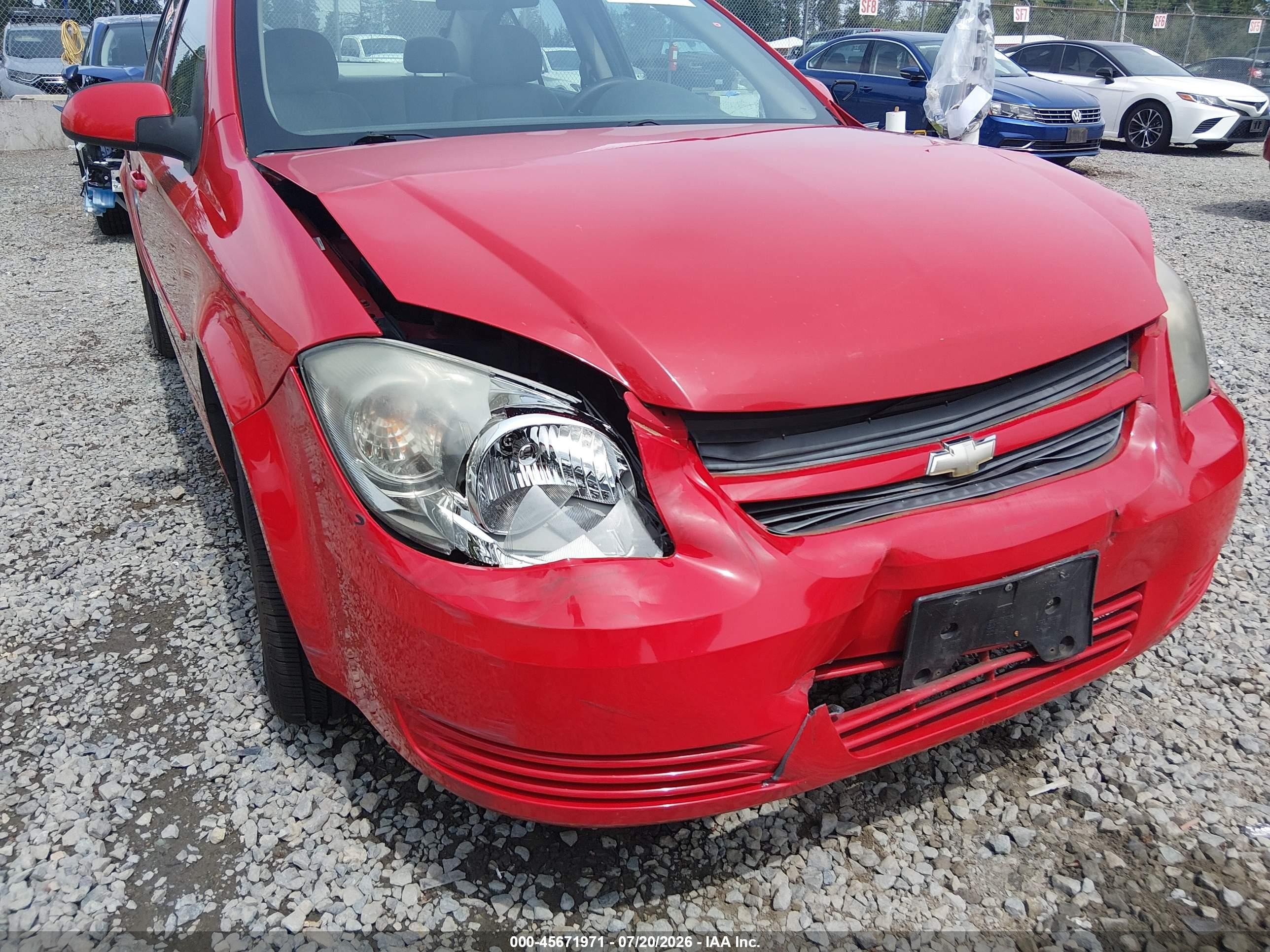 2010 Chevrolet Cobalt Lt Красный vin: 1G1AD5F50A7211869