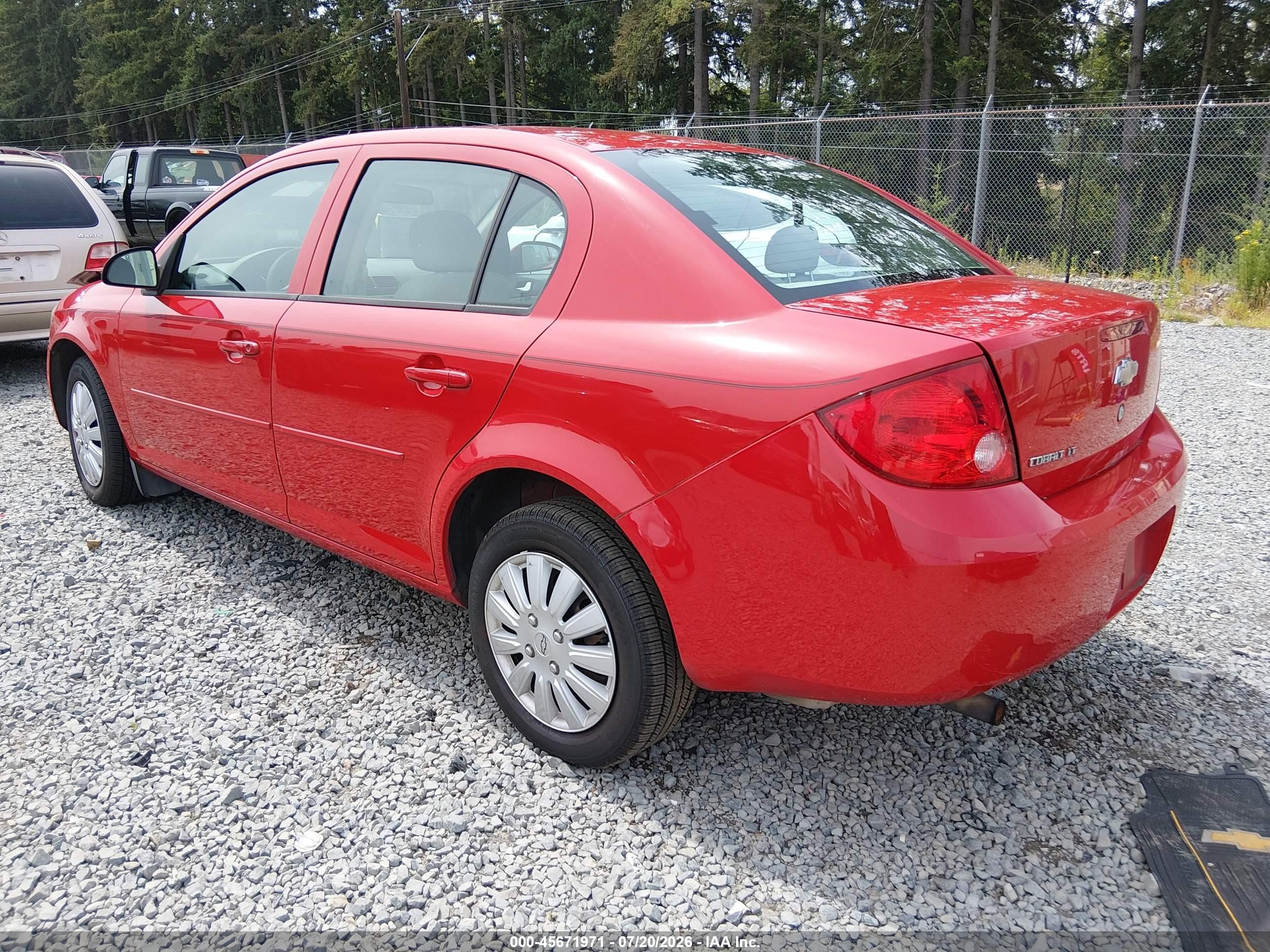 2010 Chevrolet Cobalt Lt Красный vin: 1G1AD5F50A7211869