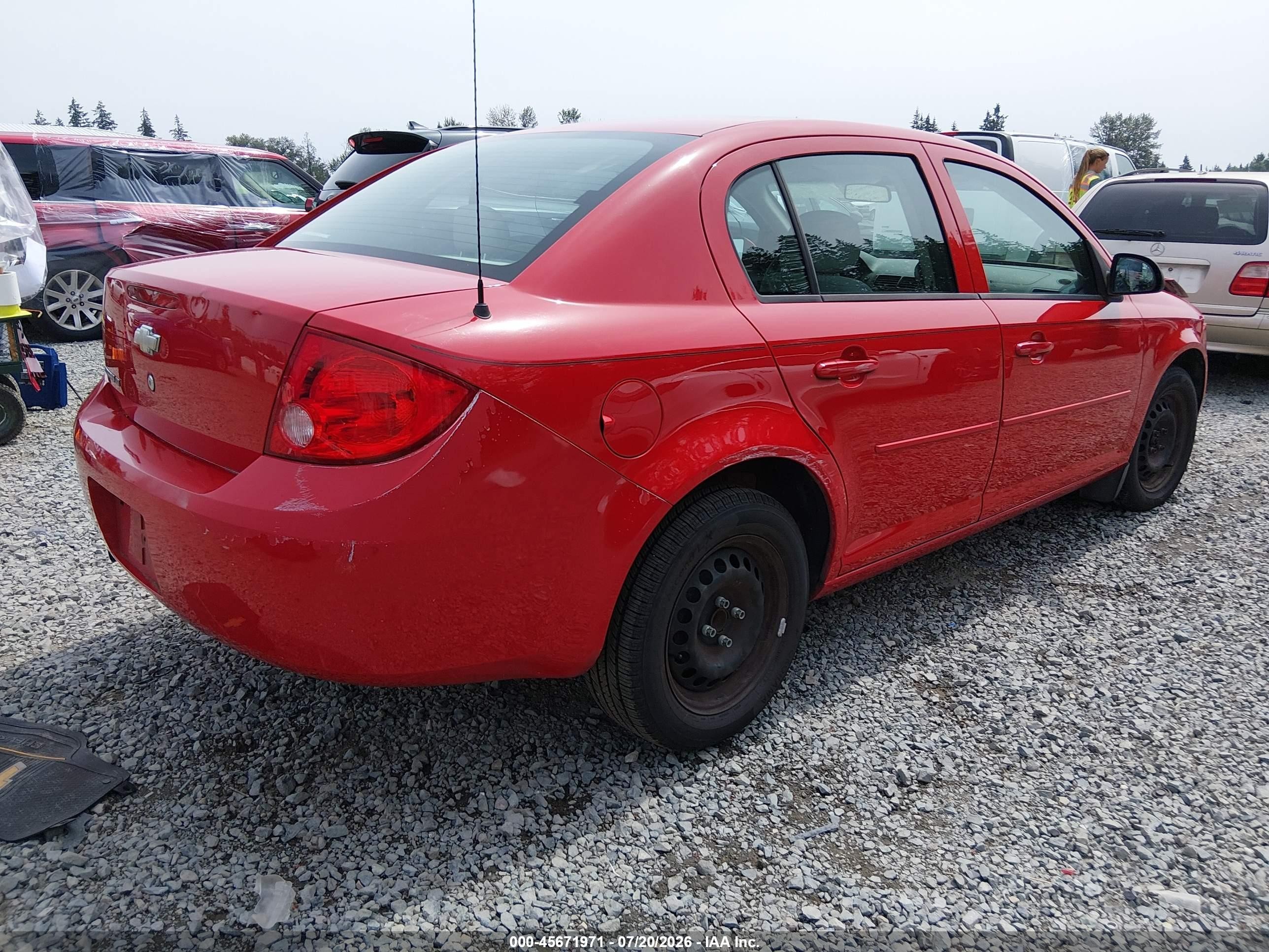 2010 Chevrolet Cobalt Lt Красный vin: 1G1AD5F50A7211869