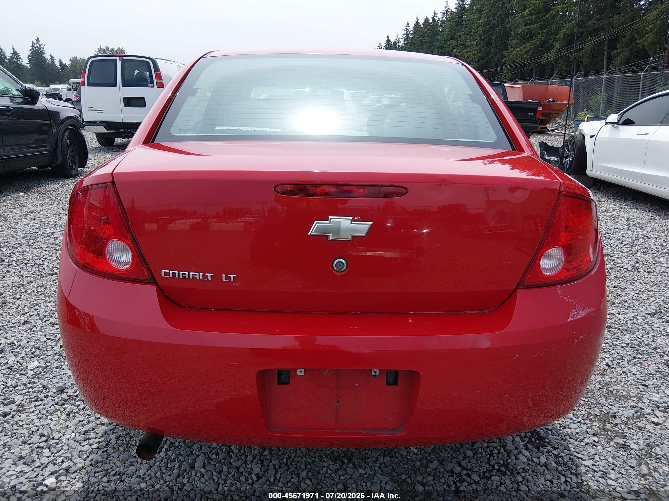 2010 Chevrolet Cobalt Lt Красный vin: 1G1AD5F50A7211869