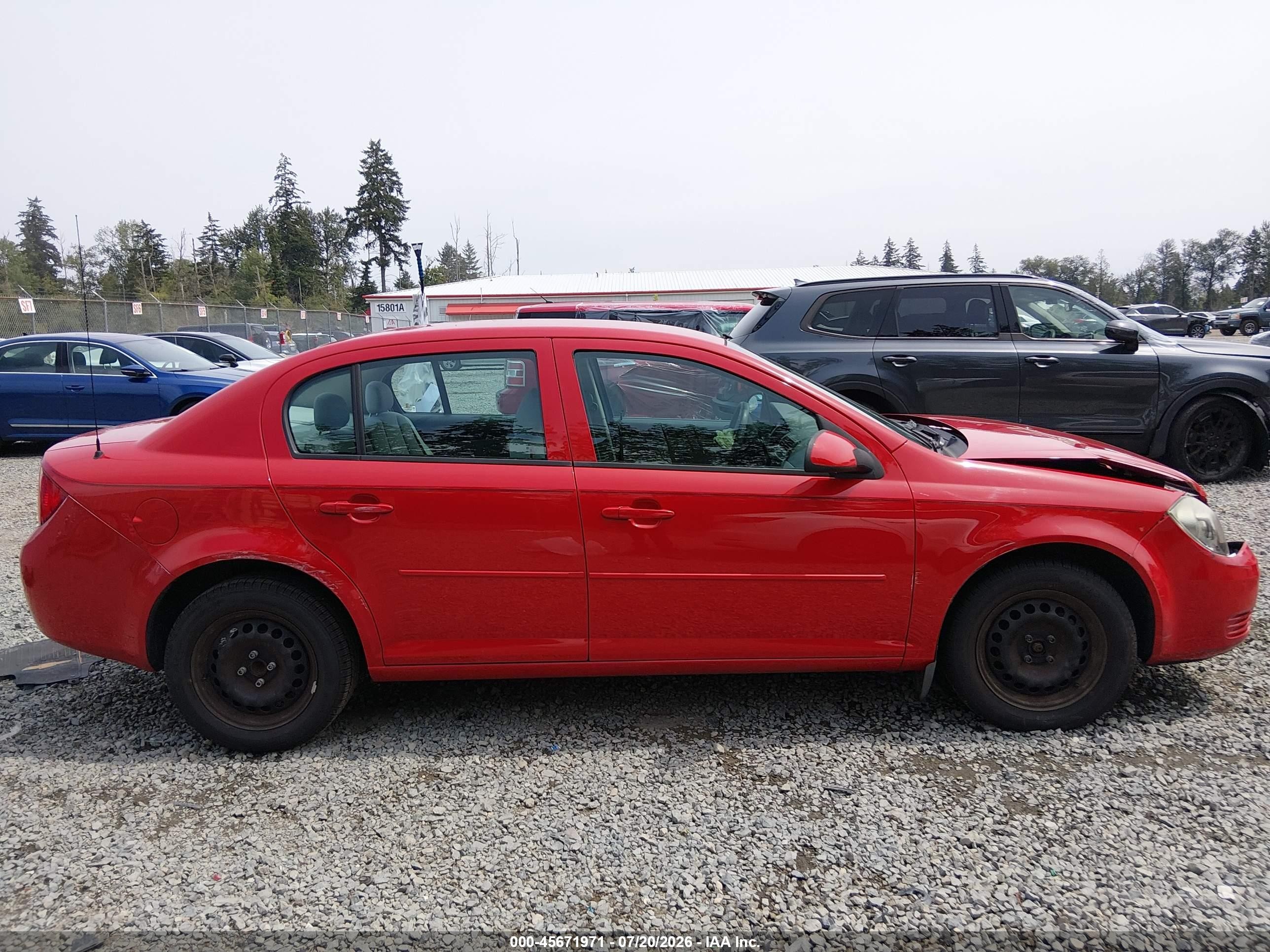 2010 Chevrolet Cobalt Lt Красный vin: 1G1AD5F50A7211869