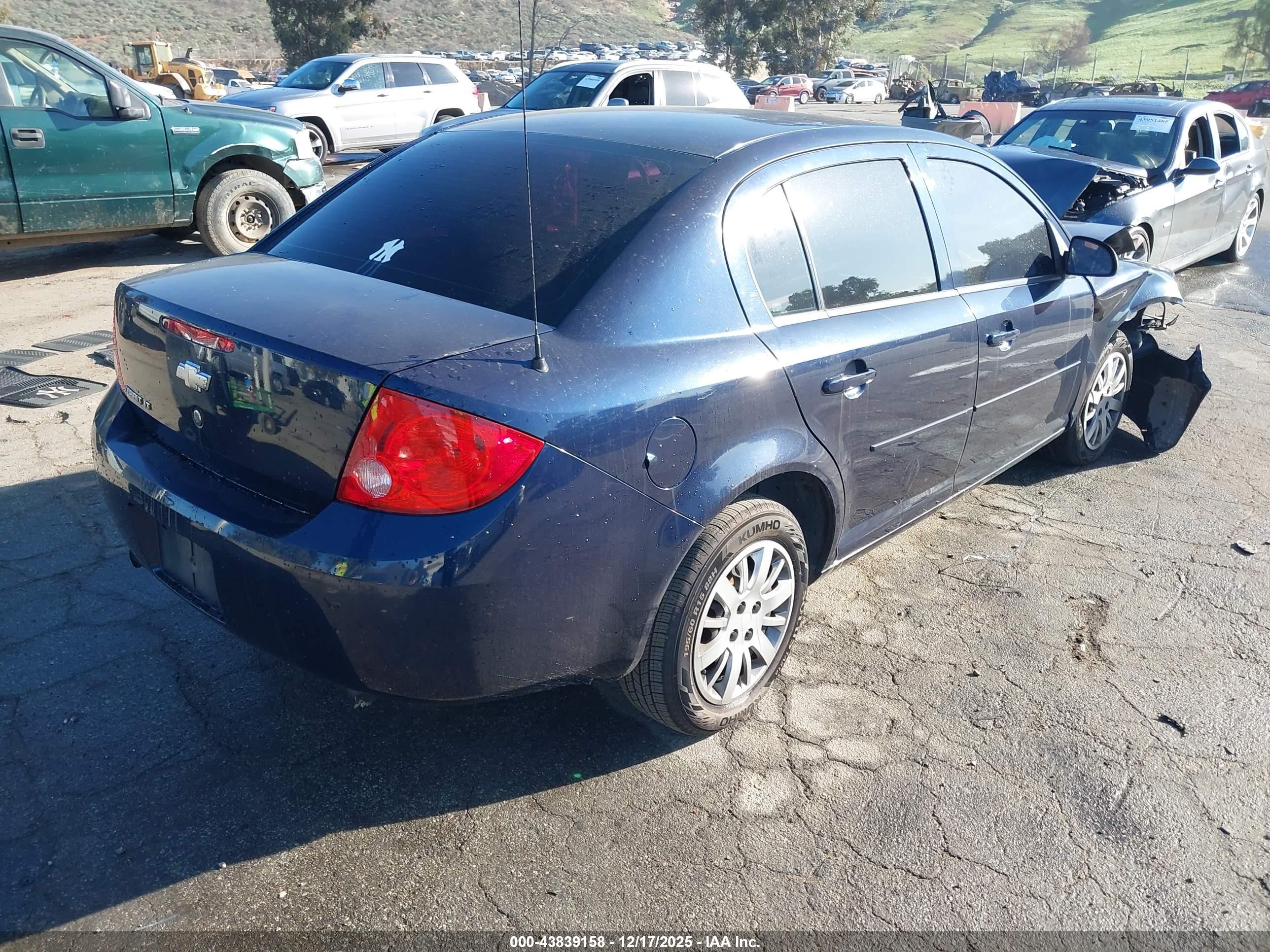 2010 Chevrolet Cobalt Lt Blue vin: 1G1AD5F51A7177165