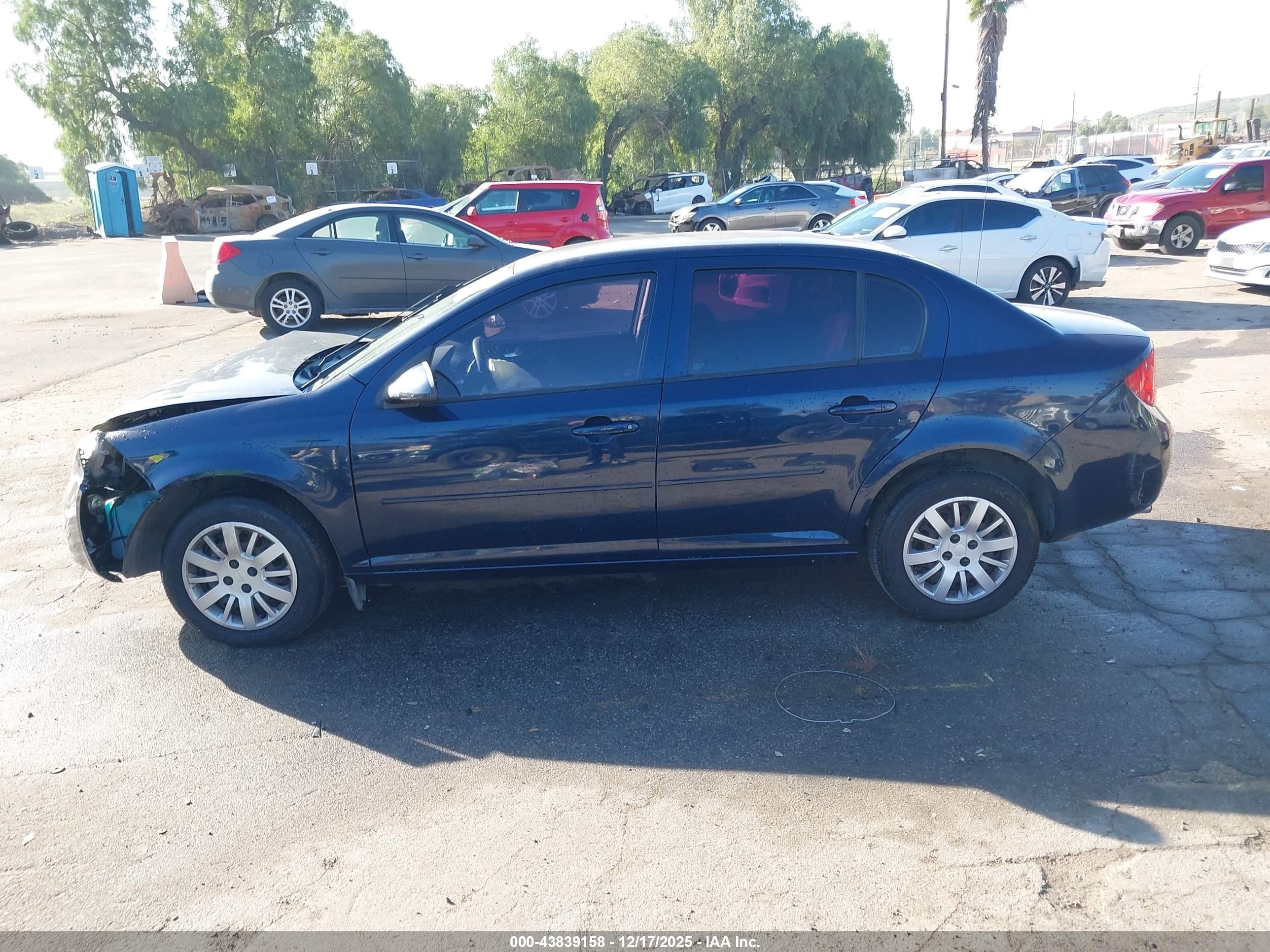 2010 Chevrolet Cobalt Lt Blue vin: 1G1AD5F51A7177165