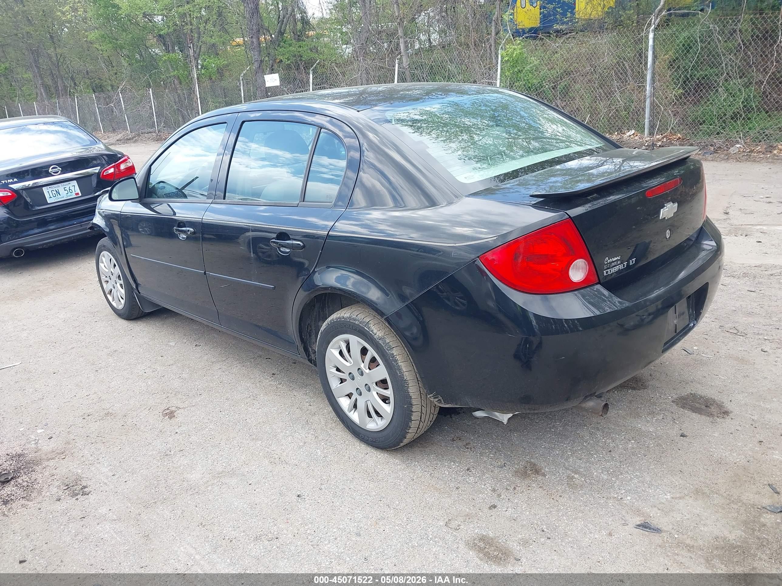 2010 Chevrolet Cobalt Lt Черный vin: 1G1AD5F51A7185086