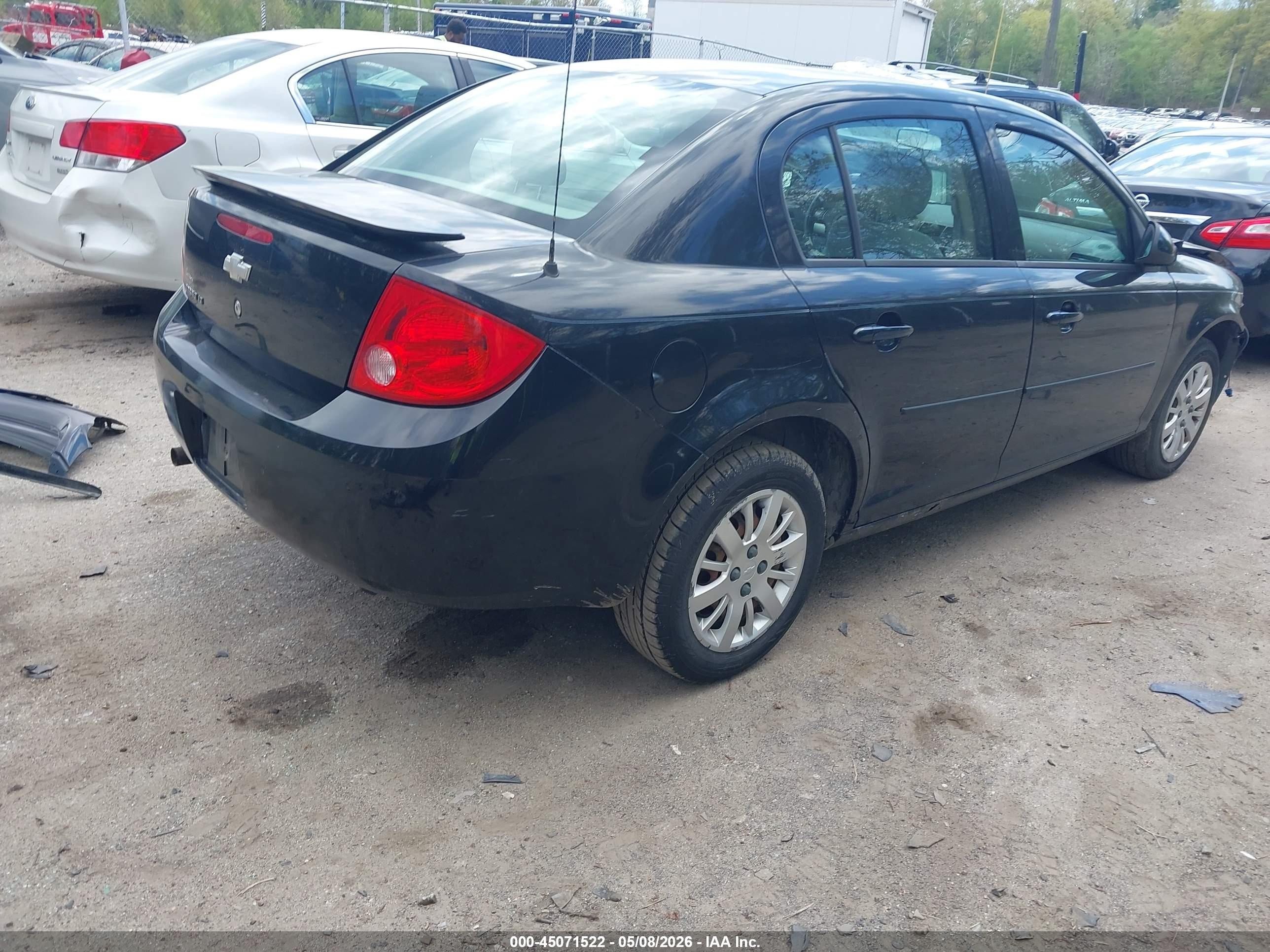 2010 Chevrolet Cobalt Lt Черный vin: 1G1AD5F51A7185086