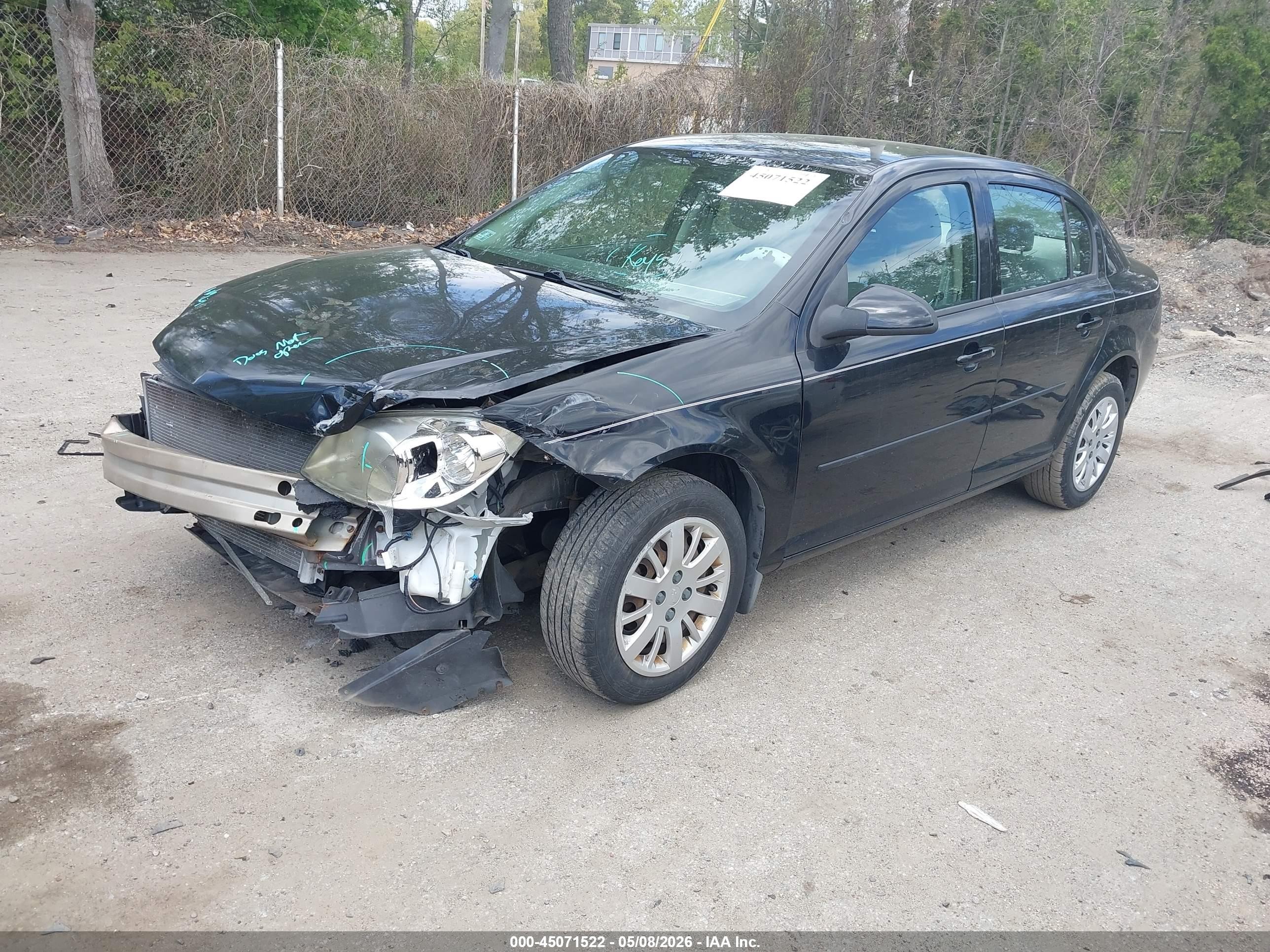 2010 Chevrolet Cobalt Lt Черный vin: 1G1AD5F51A7185086
